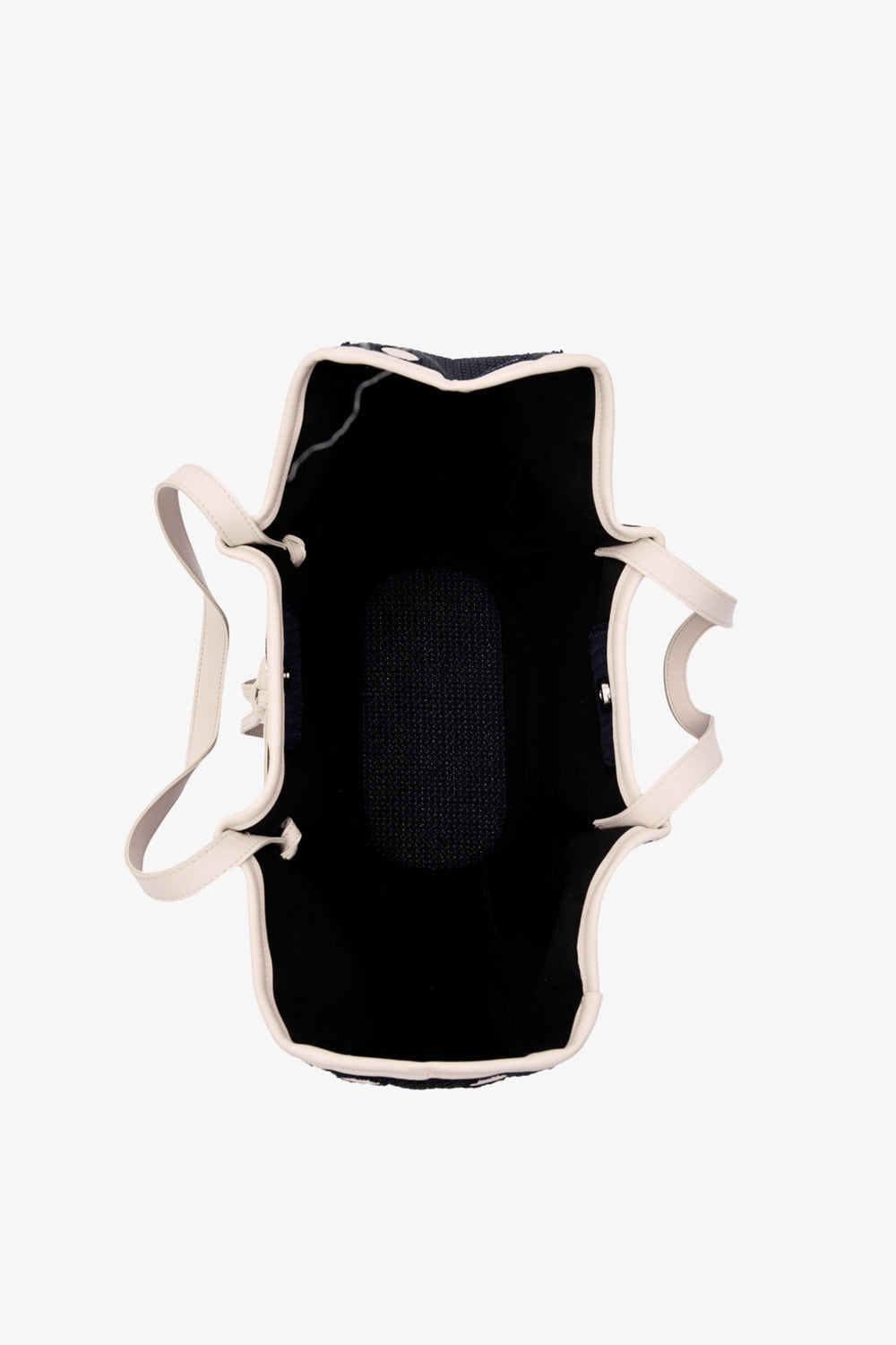 Loventa-Large Tote Bag Siyah & Bej Niesha Allure-Omuz Çantası-6-Milagron.com