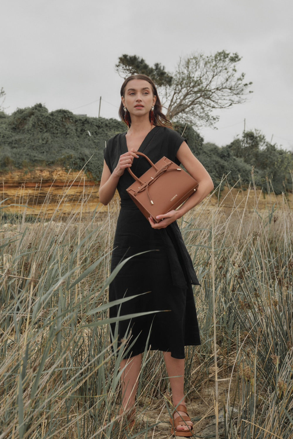 Loventa-Midsize Hand Bag Ciara-El Çantası-3-Milagron.com