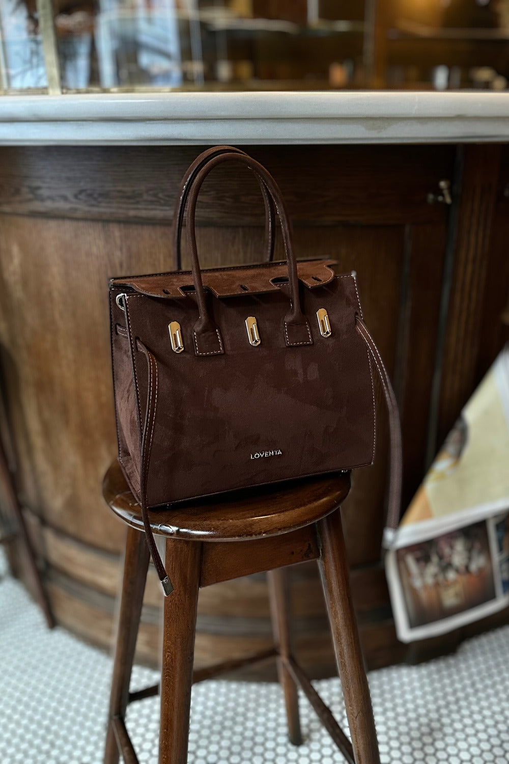 Loventa-Midsize Hand Bag Ciara-El Çantası-4-Milagron.com