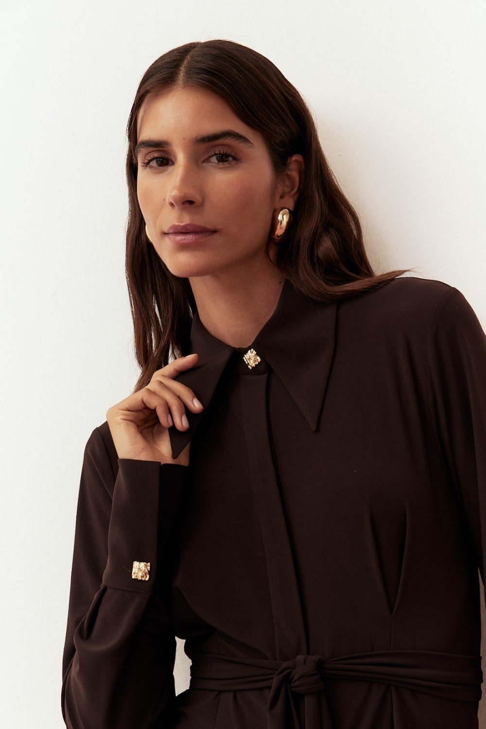 Lucentie-Lulu Brown-Gömlek-1-Milagron.com