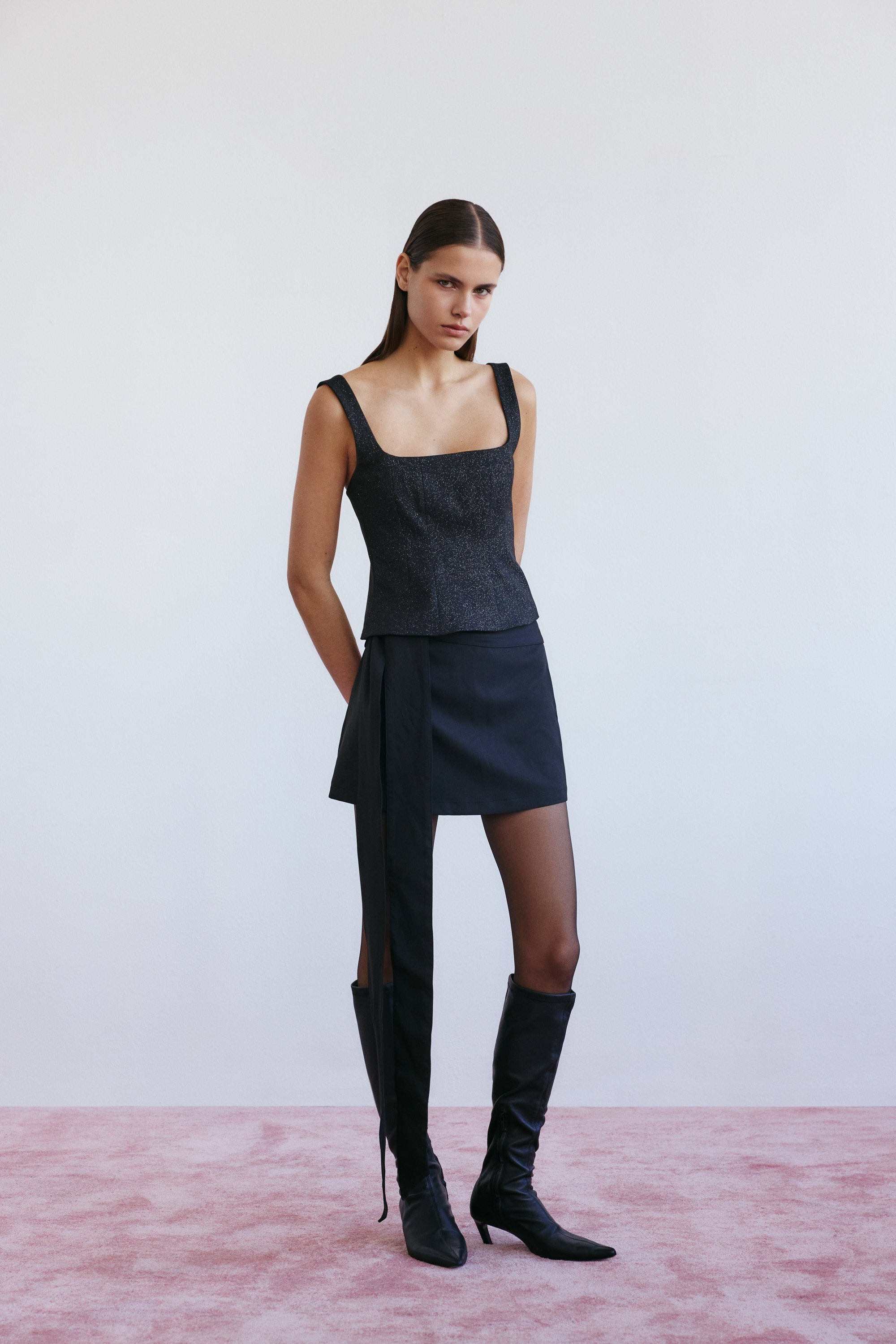 Lucentie-Lune Mini Skirt-Etek-3-Milagron.com