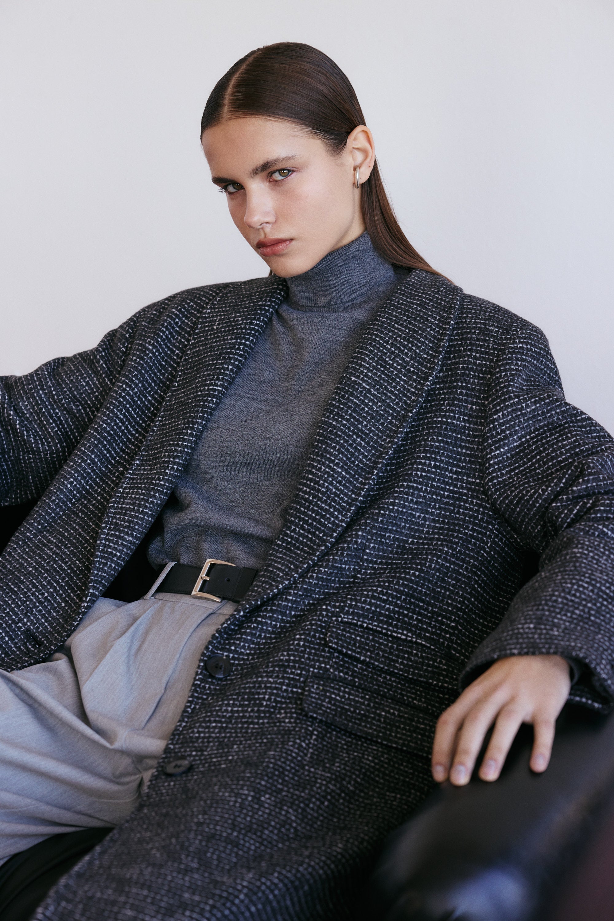 Lucentie-Minn Grey Coat-Ceket-1-Milagron.com