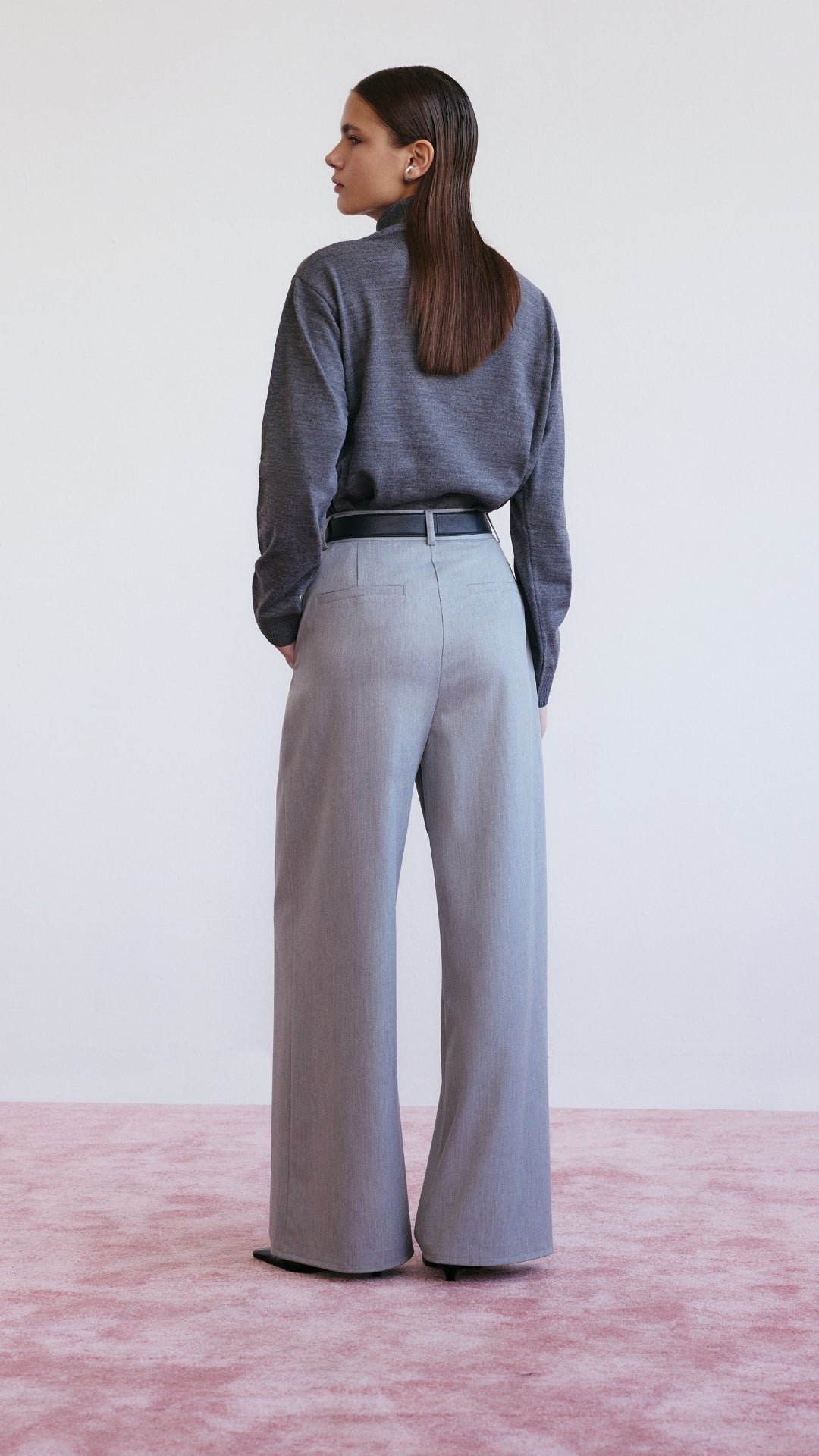 Lucentie-Minn Grey Pants-Kumaş Pantolon-4-Milagron.com