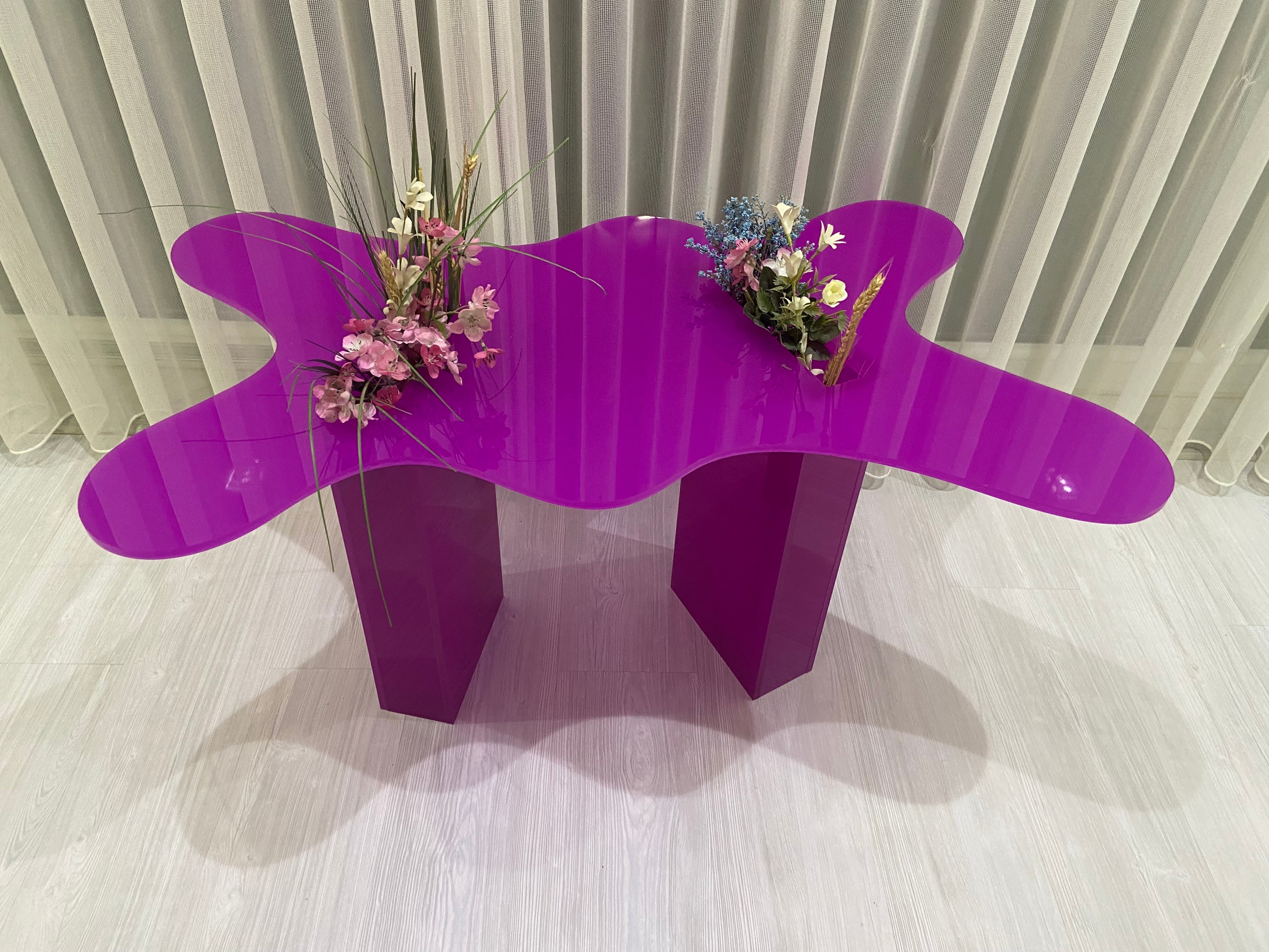 Lujolab.-Çiçeklik Detaylı Sofistike Pleksi Orta Sehpa-Sehpa-12-Milagron.com