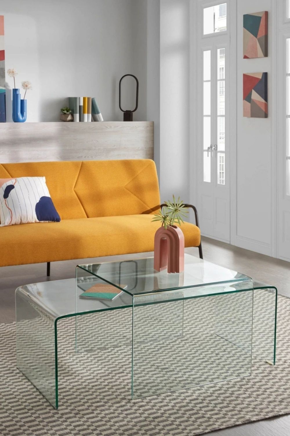 Lujolab.-Modern İkili Pleksi Orta Sehpa-Sehpa-1-Milagron.com