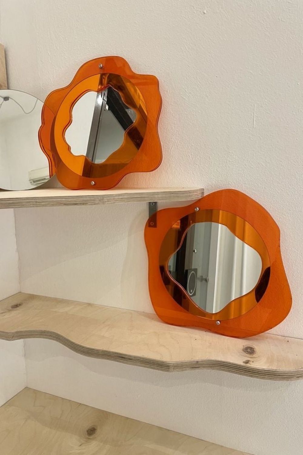 Lujolab.-Ripple Duo Akrilik Çerçeveli Ayna Seti-Ayna-1-Milagron.com