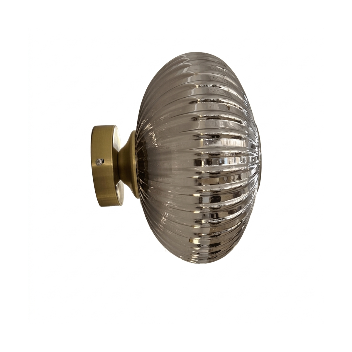 Lumiana-Halo Füme Camlı Duvar Apliği, 25 Cm-Aplik-5-Milagron.com