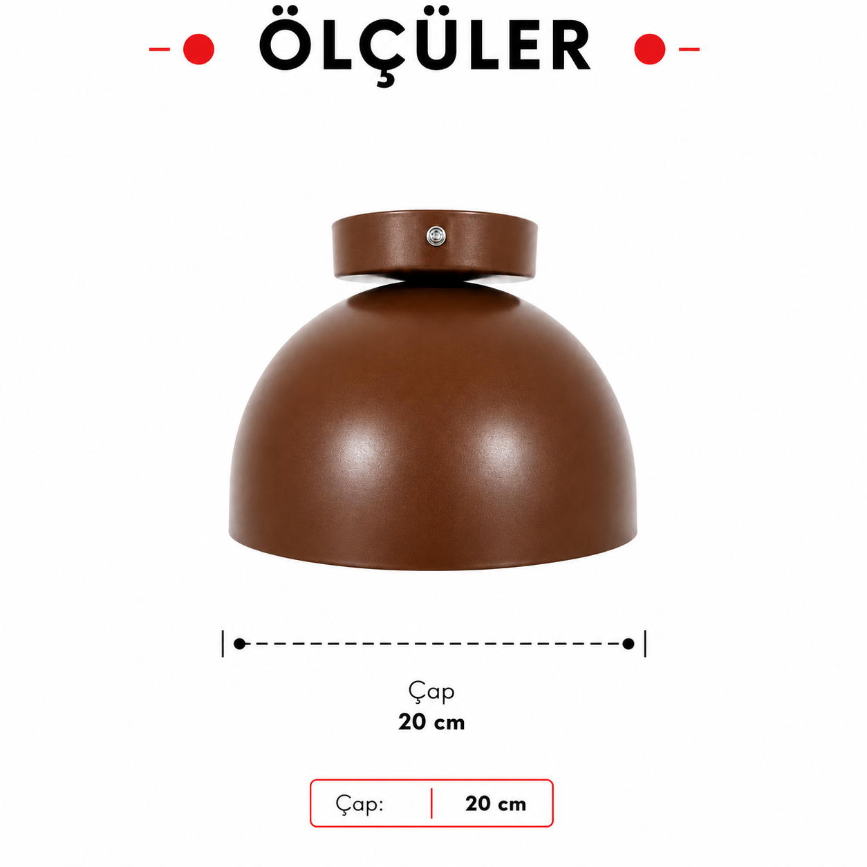 Lumiana-Maui Medium Plafonyer – Kahverengi-Avize-4-Milagron.com