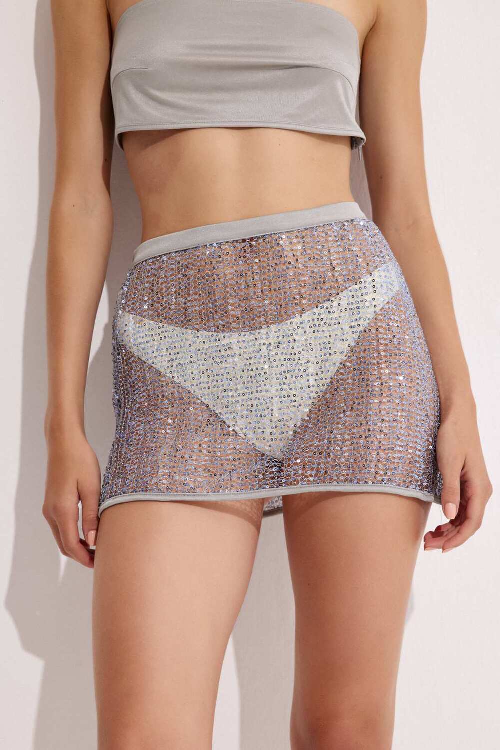 Luna Capsula-Li̇ttle Mermai̇d Payet Detaylı Parlak Fi̇le Etek-Etek-2-Milagron.com