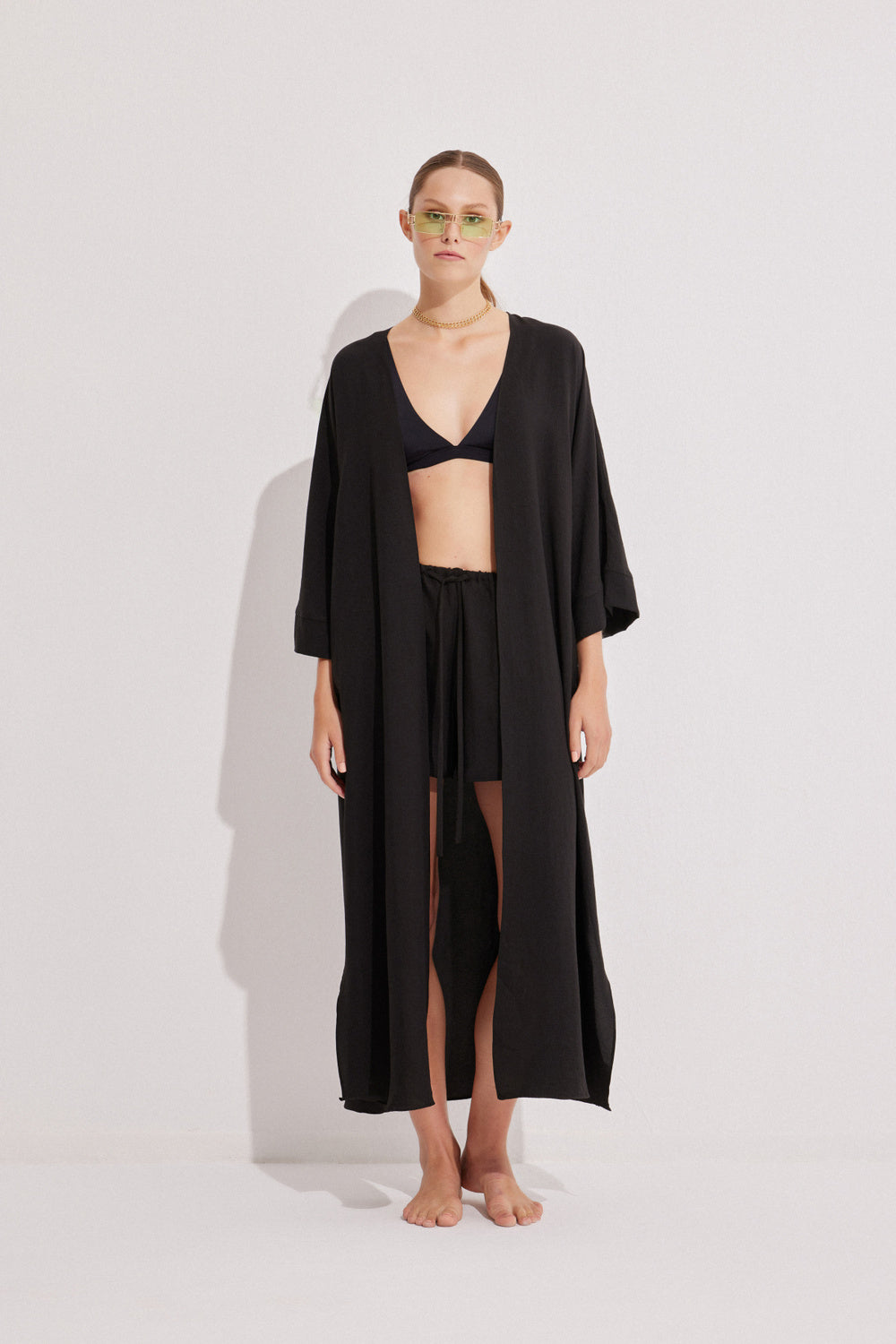 Luna Capsula-Ni̇ce Ki̇mono-şort Takım-Alt - Üst Takım-1-Milagron.com