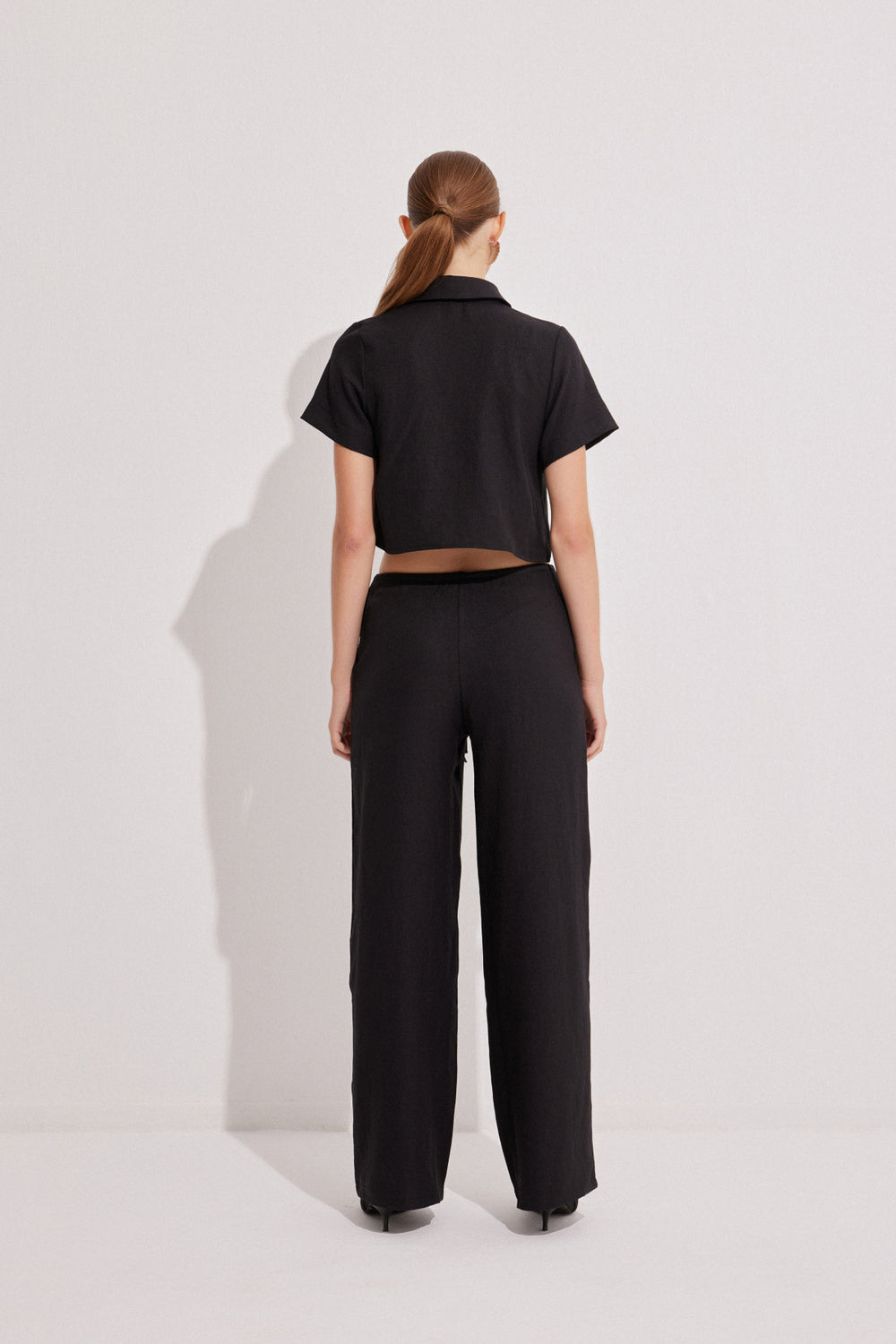 Luna Capsula-St Tropez Keten Gömlek Pantolon Takım-Alt - Üst Takım-1-Milagron.com