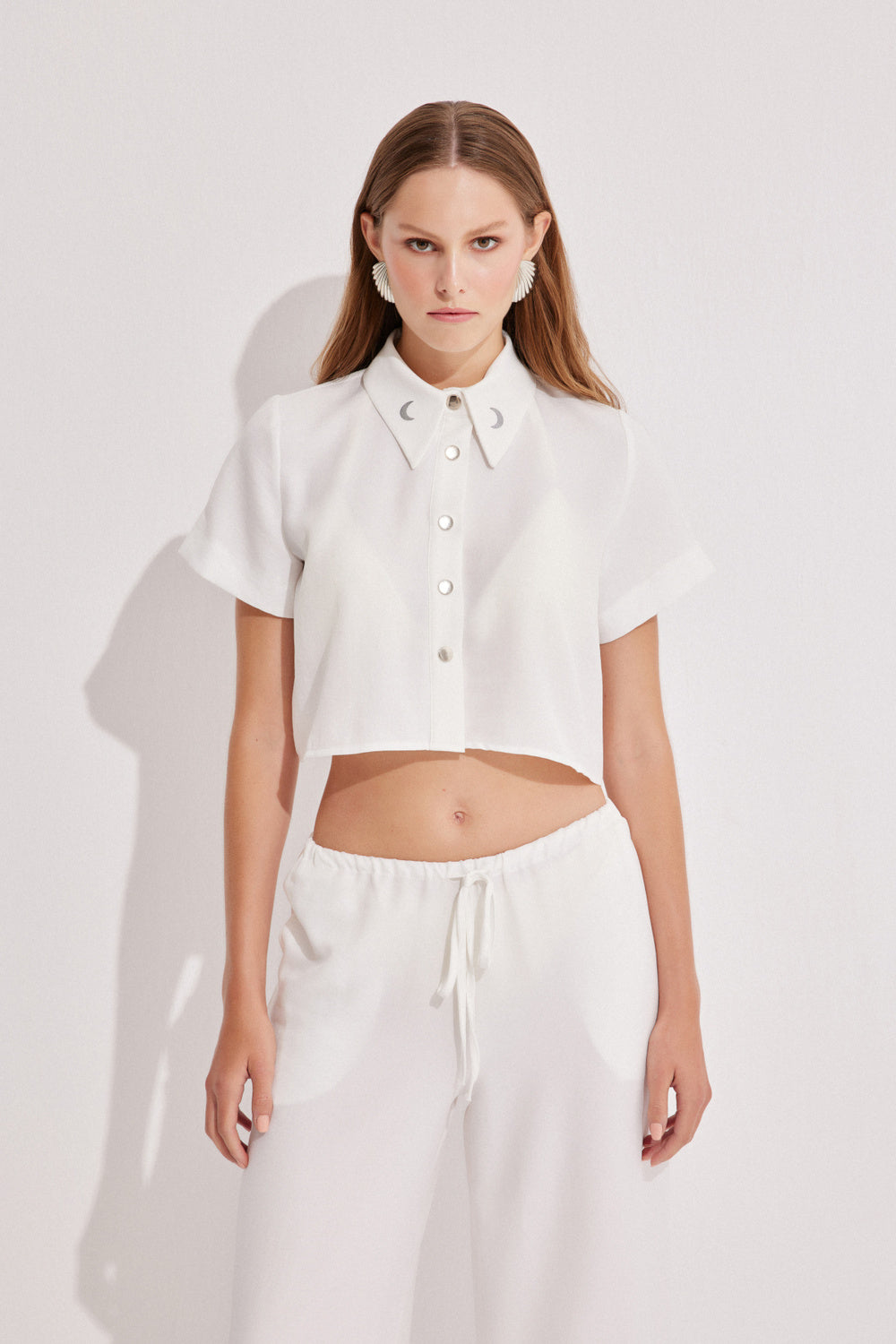 Luna Capsula-St Tropez Keten Gömlek Pantolon Takımı-Alt - Üst Takım-5-Milagron.com