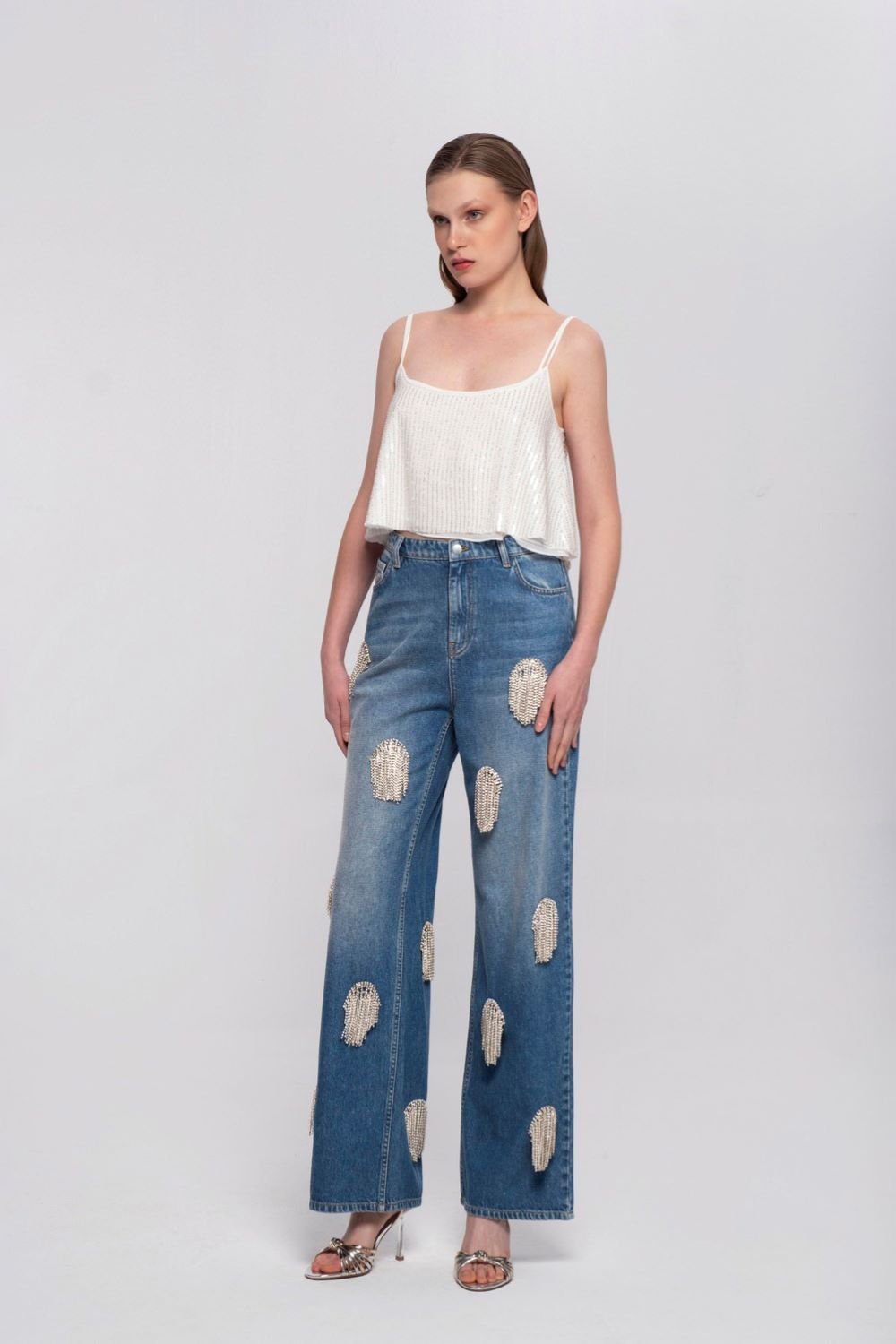 Luna Per Noctes-Disco Ball-Kot Pantolon-1-Milagron.com