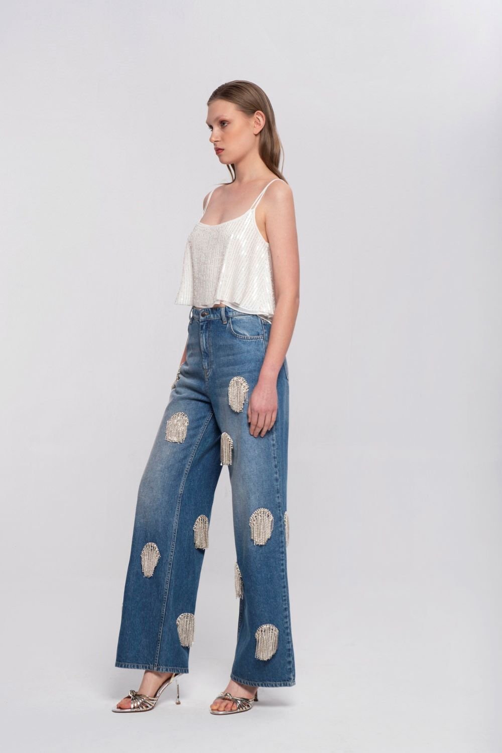 Luna Per Noctes-Disco Ball-Kot Pantolon-2-Milagron.com