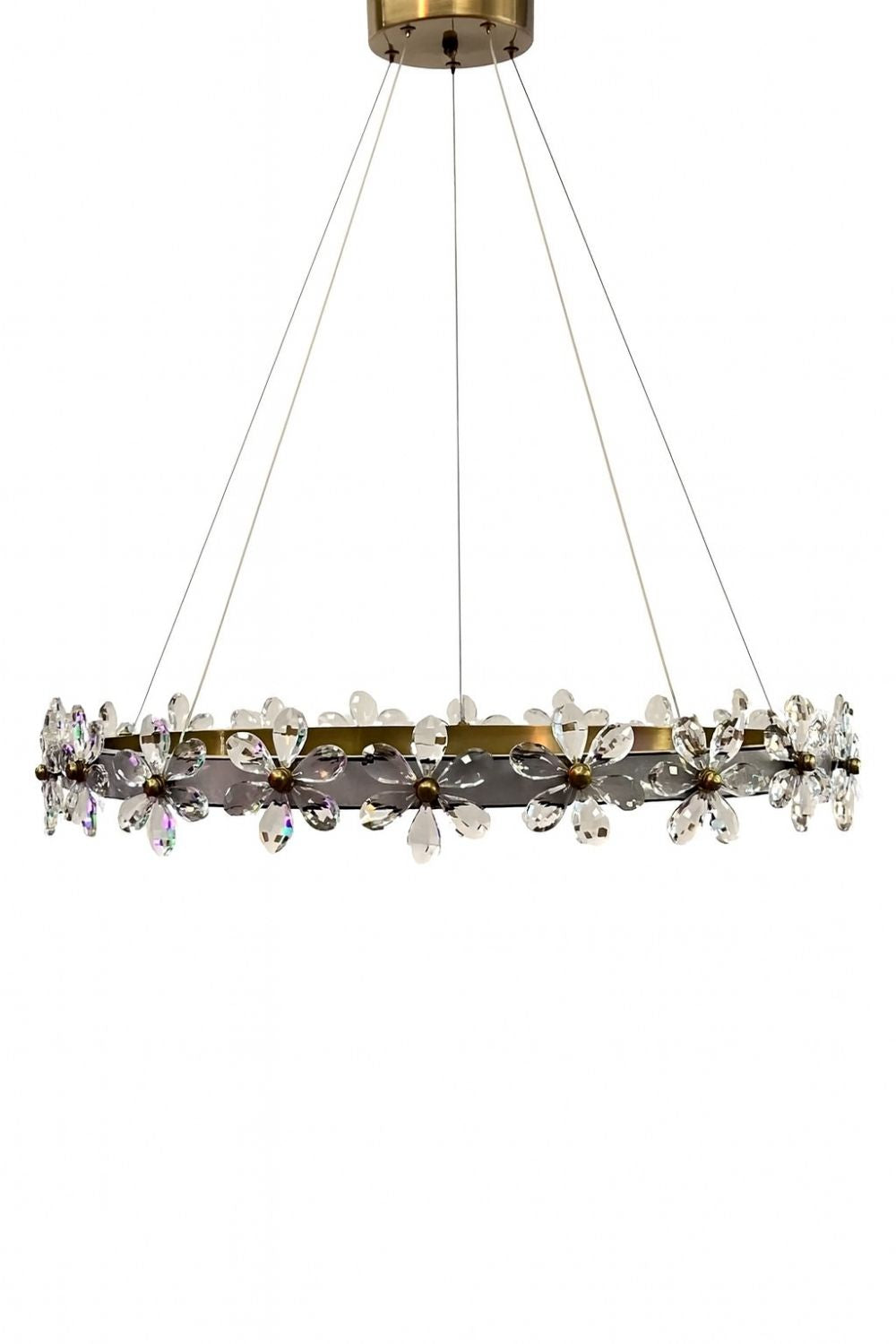 Florale Kristal Avize - 0