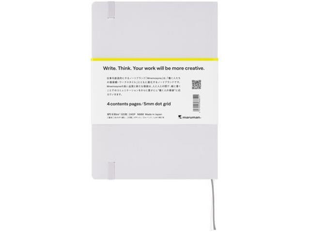 Maruman Mnemosyne Journal Sert Kapak A5 Noktalı Grey Defter N888-51