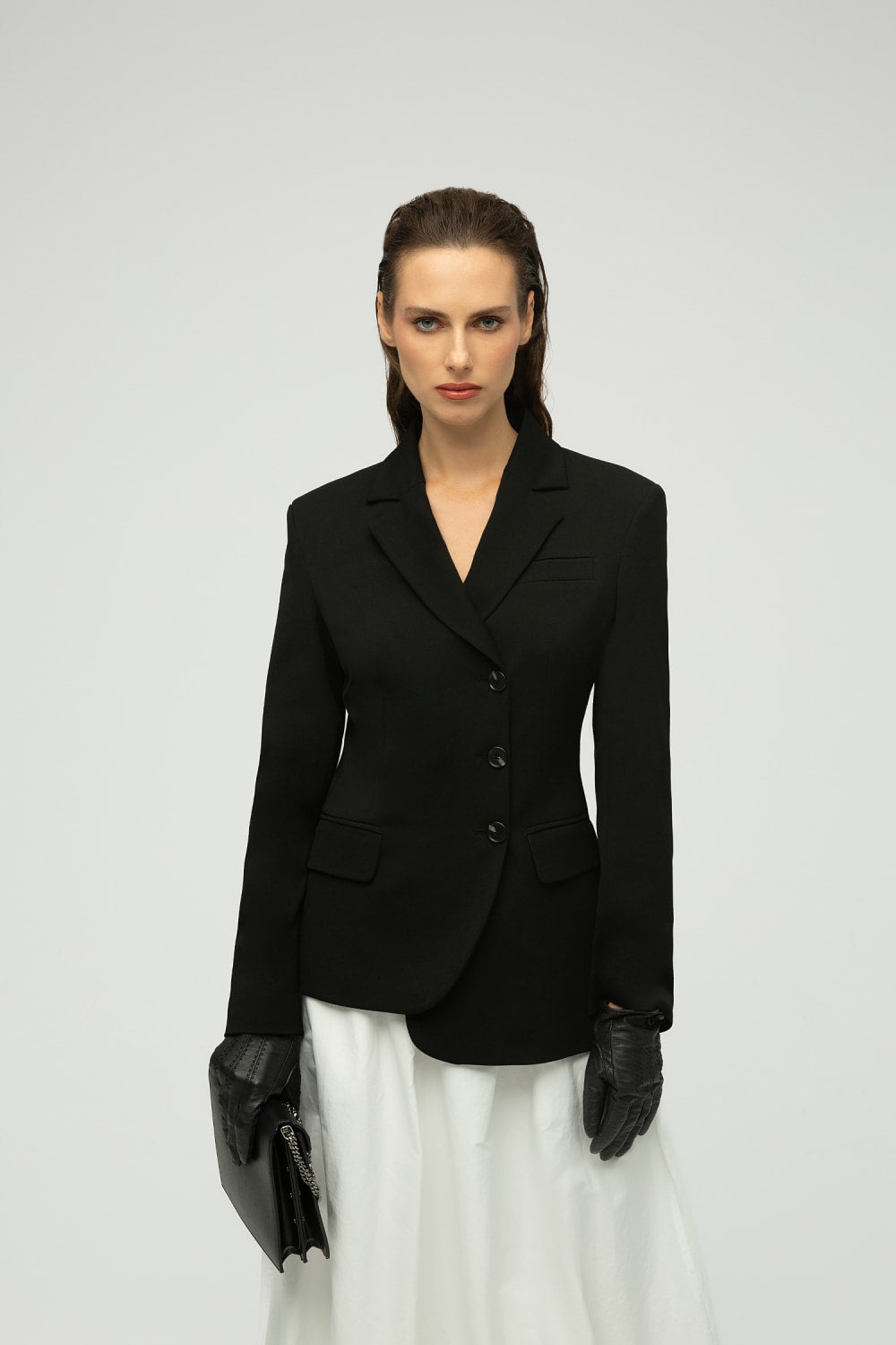 MAXIMUS-Nova Kruvaze Asimetrik Blazer-Ceket-1-Milagron.com
