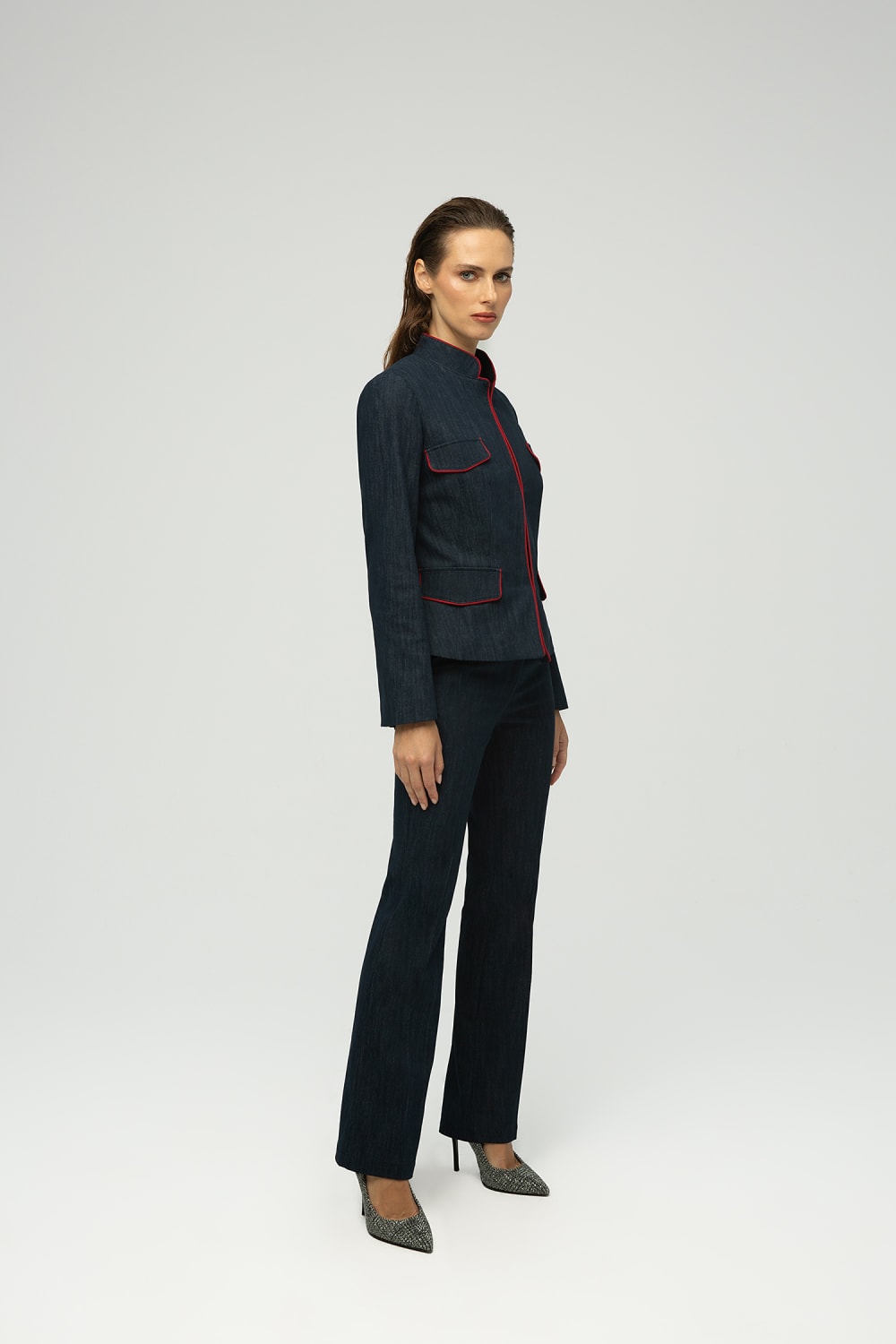 MAXIMUS-Rea Denim Görünümlü Esnek Pantolon-Pantolon-2-Milagron.com