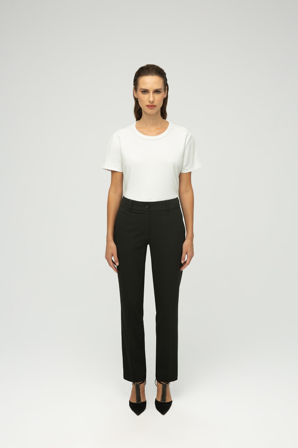 MAXIMUS-Valencia Cigarette Streç Pantolon-Kumaş Pantolon-1-Milagron.com