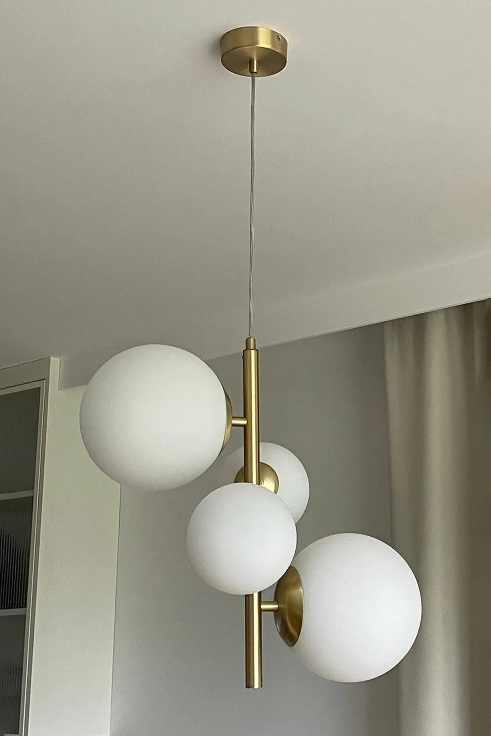 Metanoya Lighting-Floral Sarkıt - Pirinç Kaplama-Avize-6-Milagron.com