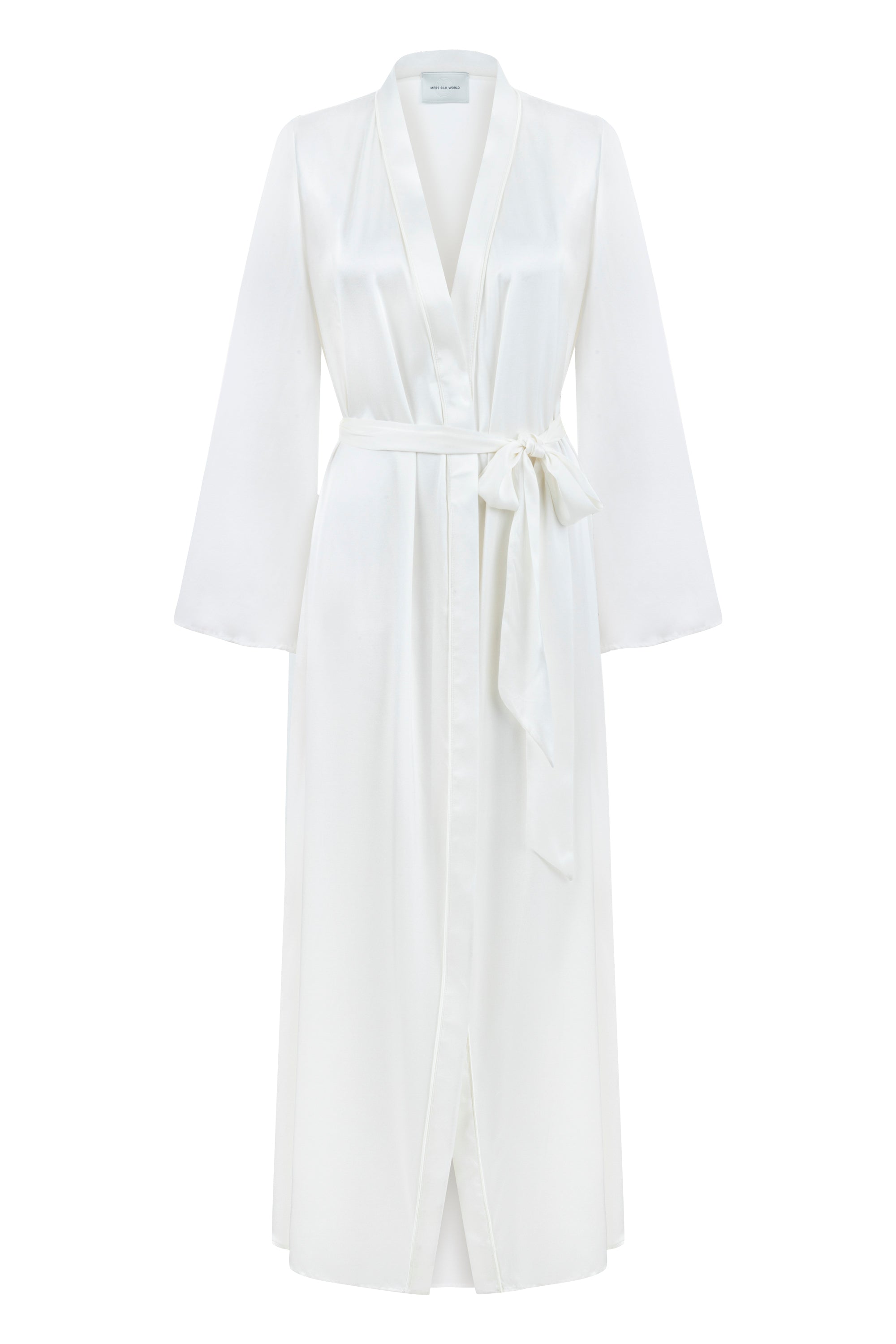 Dian Silk Robe Bridal White