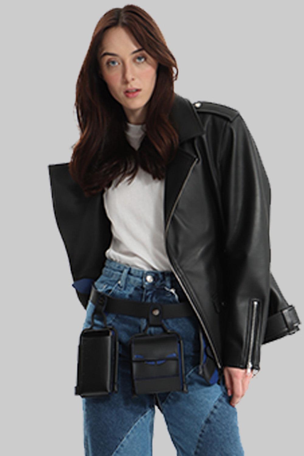 MX Clan-MX-10 Biker Siyah-Deri Mont-2-Milagron.com