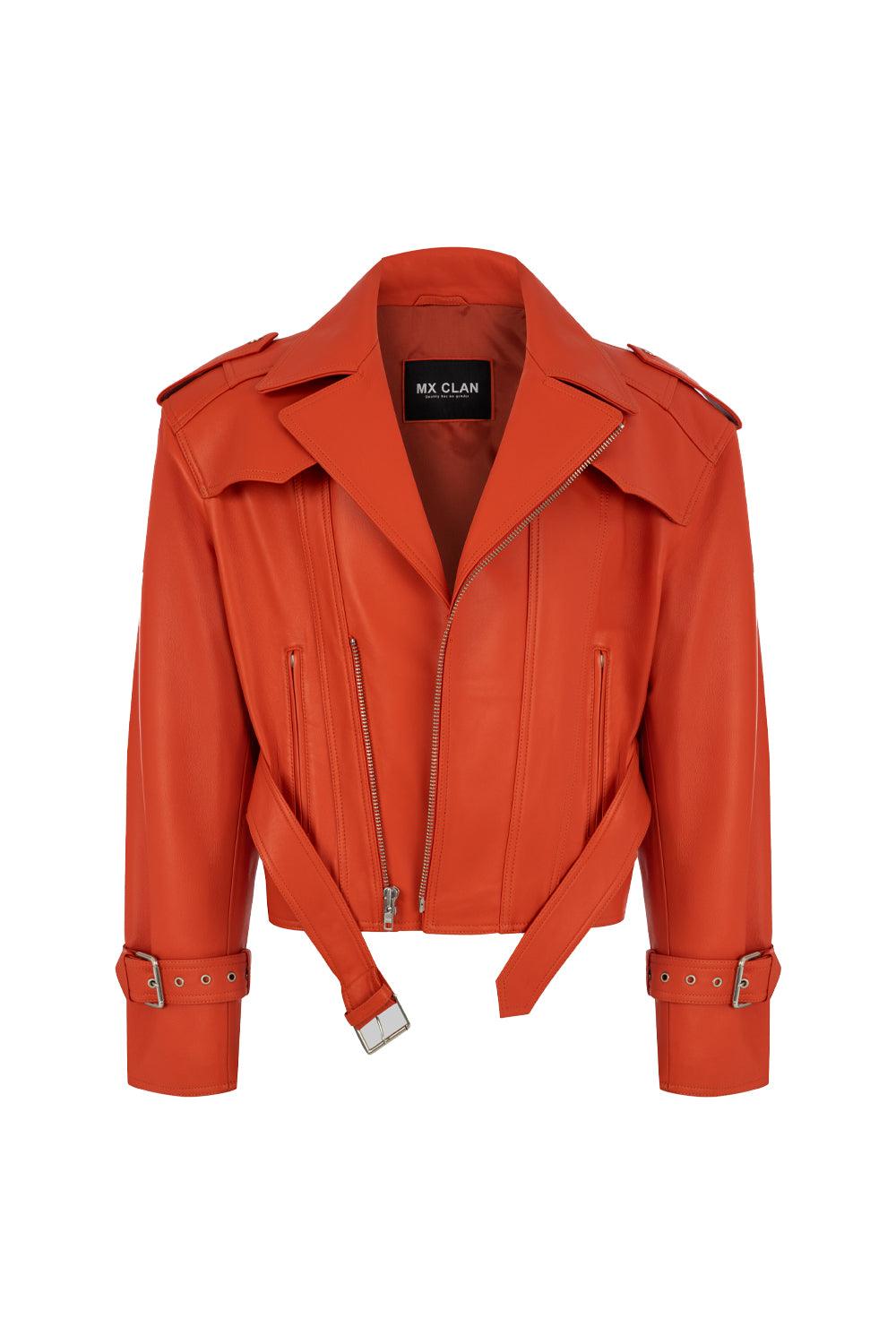 MX Clan-MX-30 Biker Turuncu-Deri Mont-1-Milagron.com