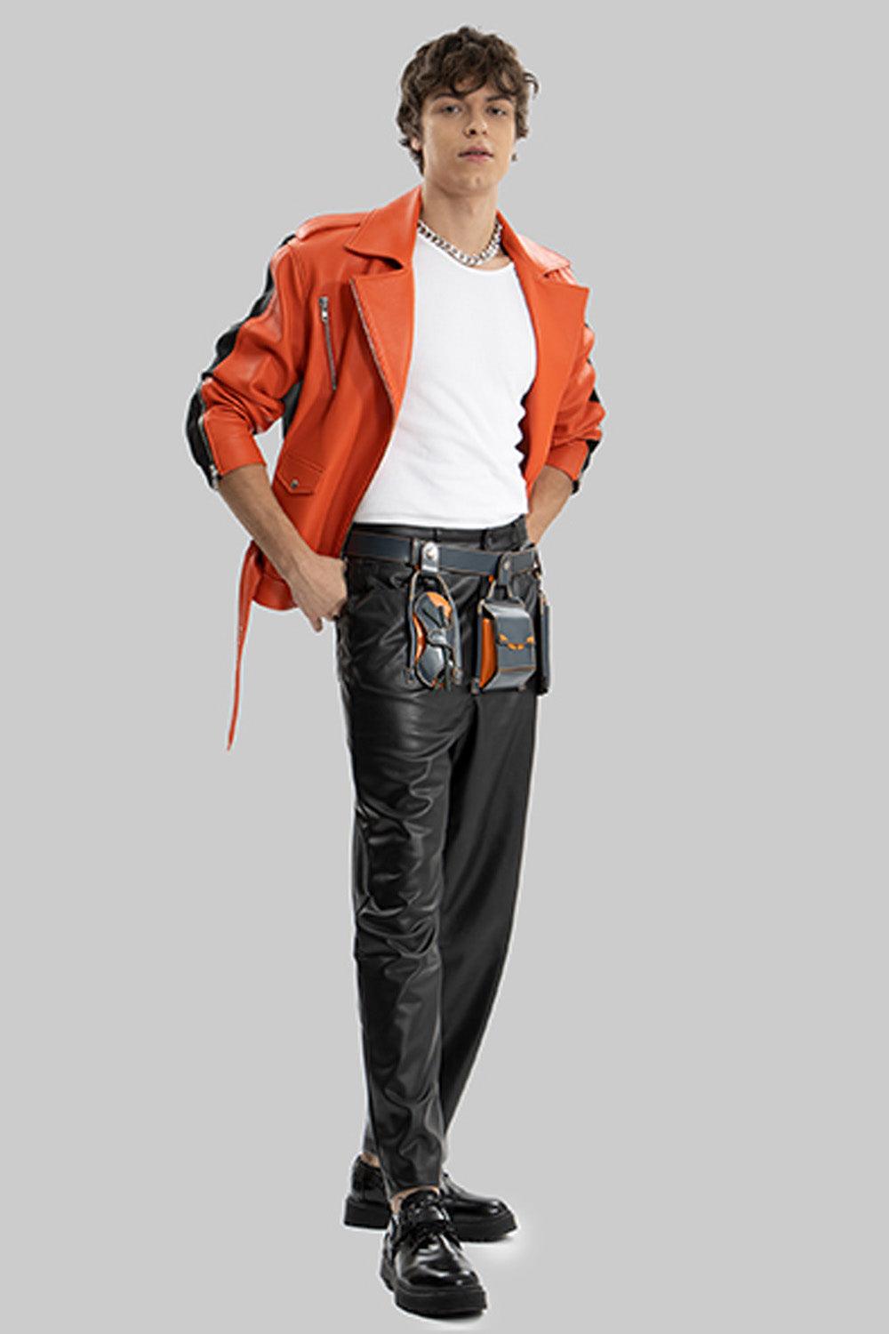 MX Clan-MX-32 Biker Turuncu-Deri Mont-6-Milagron.com