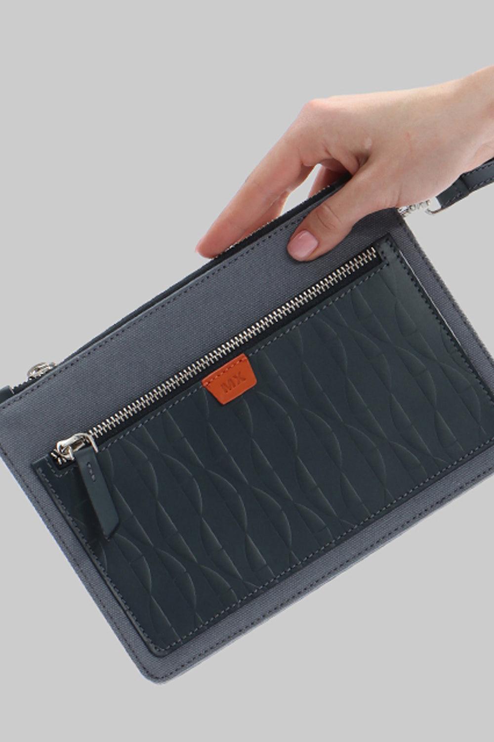 MX Clan-Pluto Lacivert-Clutch-1-Milagron.com