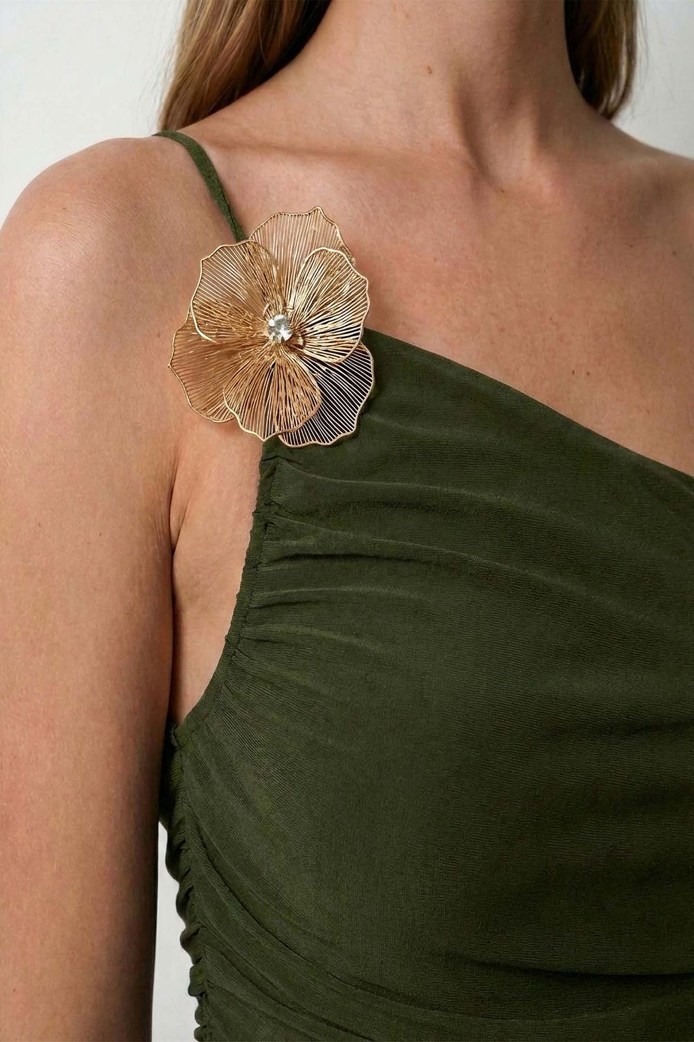 Elyra Yeşil Elbise - 3