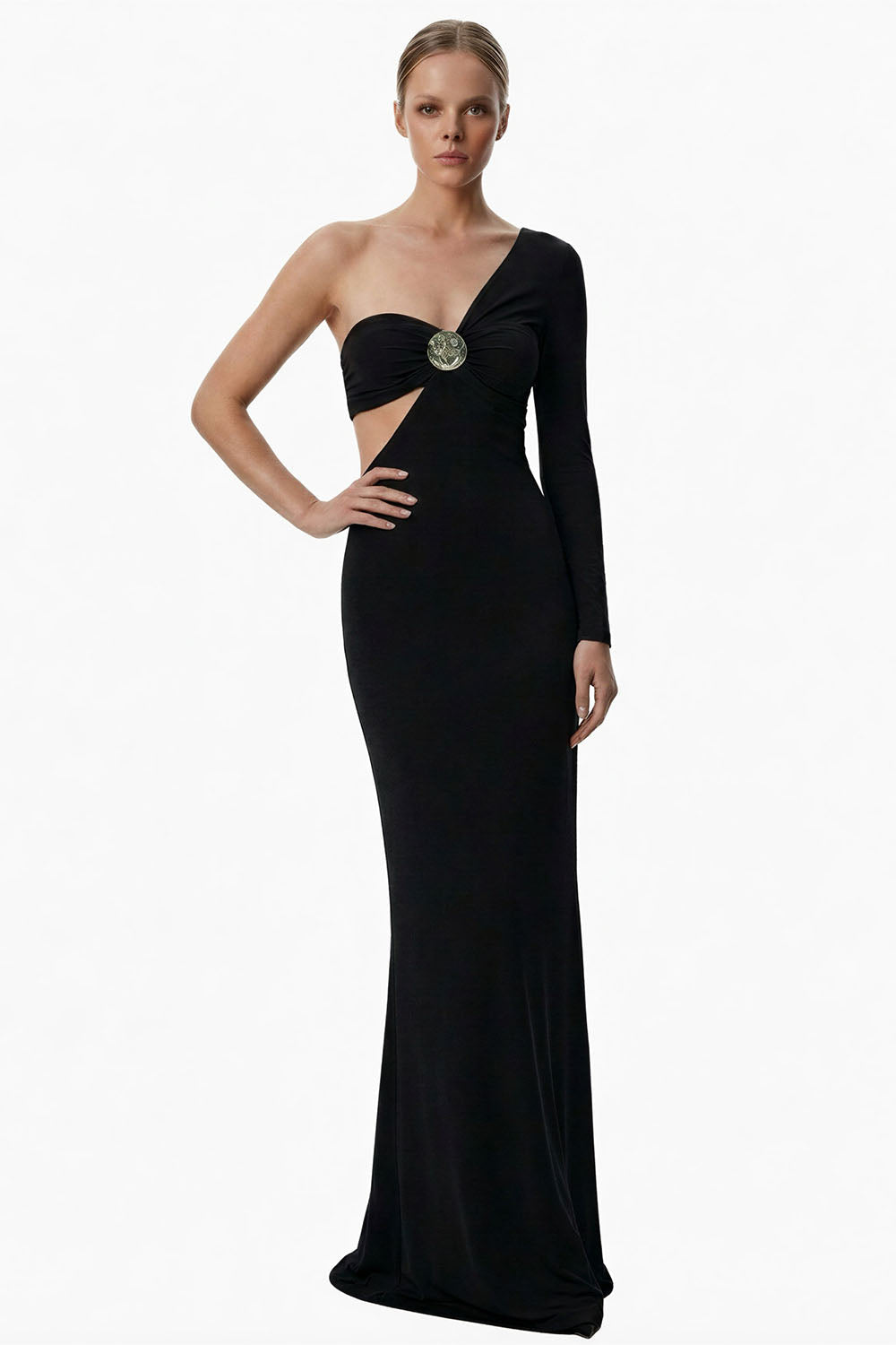 Helia Siyah Elbise - 1