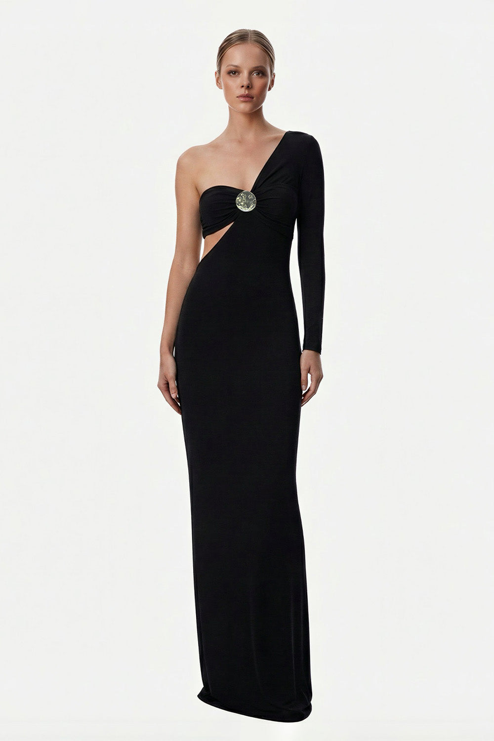 Helia Siyah Elbise - 4