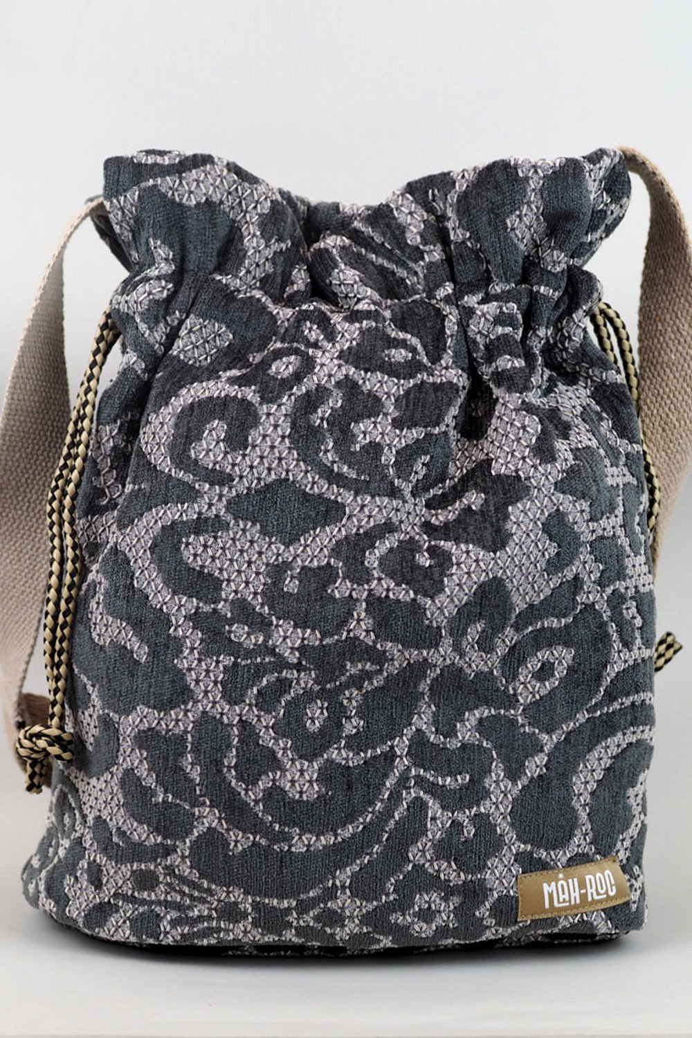 Mah-Roc-Gri Motif Desenli Maxi Omuz Çantası-Omuz Çantası-1-Milagron.com