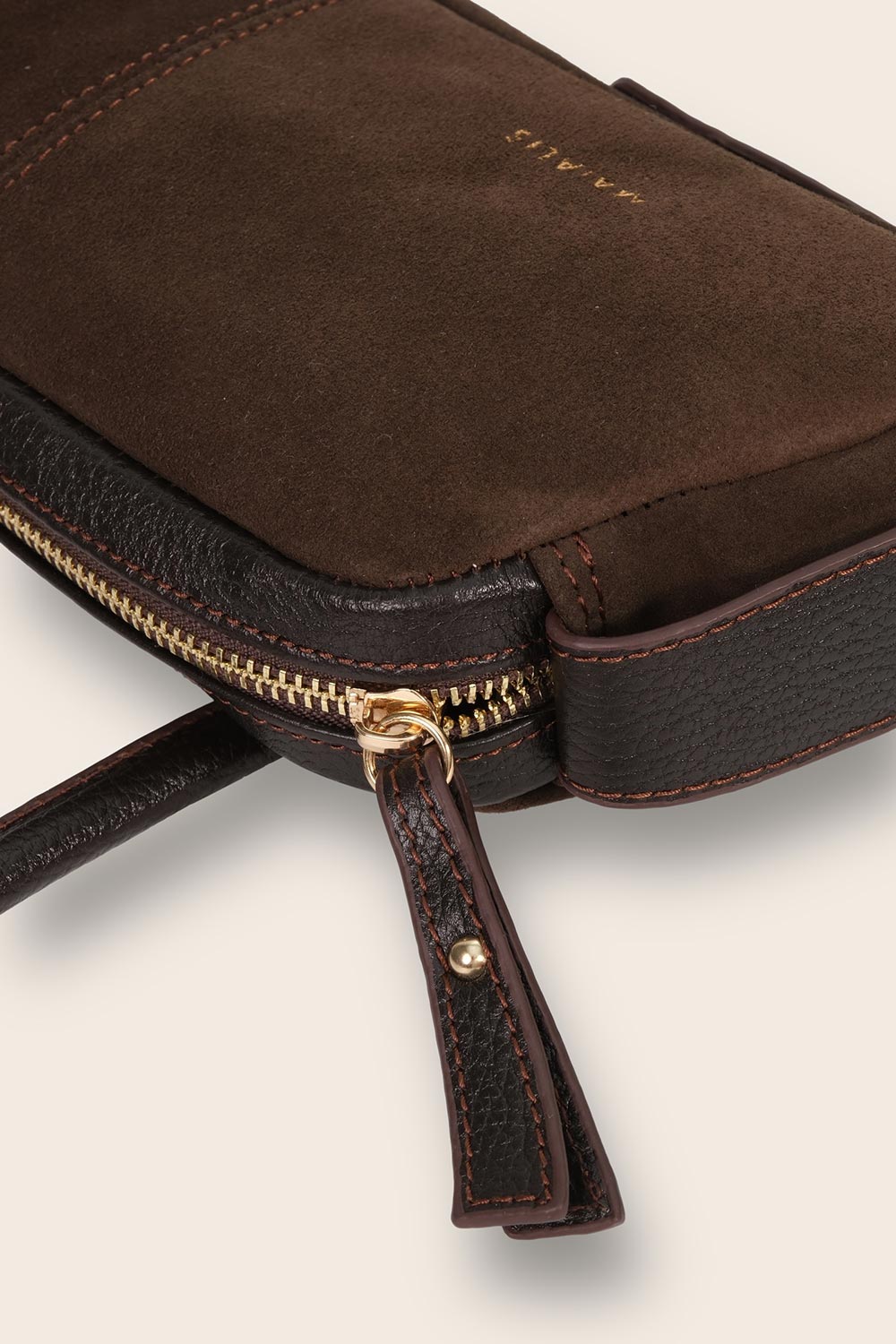 Maialis Design-Stella Brown Suede-Omuz Çantası-2-Milagron.com