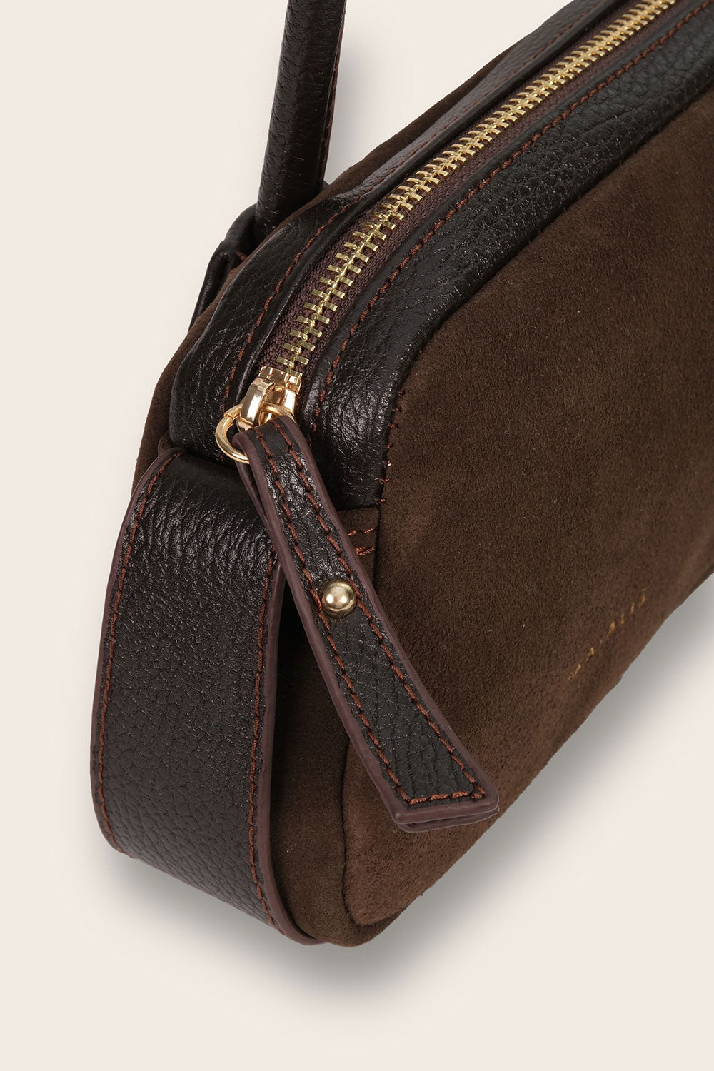 Maialis Design-Stella Brown Suede-Omuz Çantası-3-Milagron.com