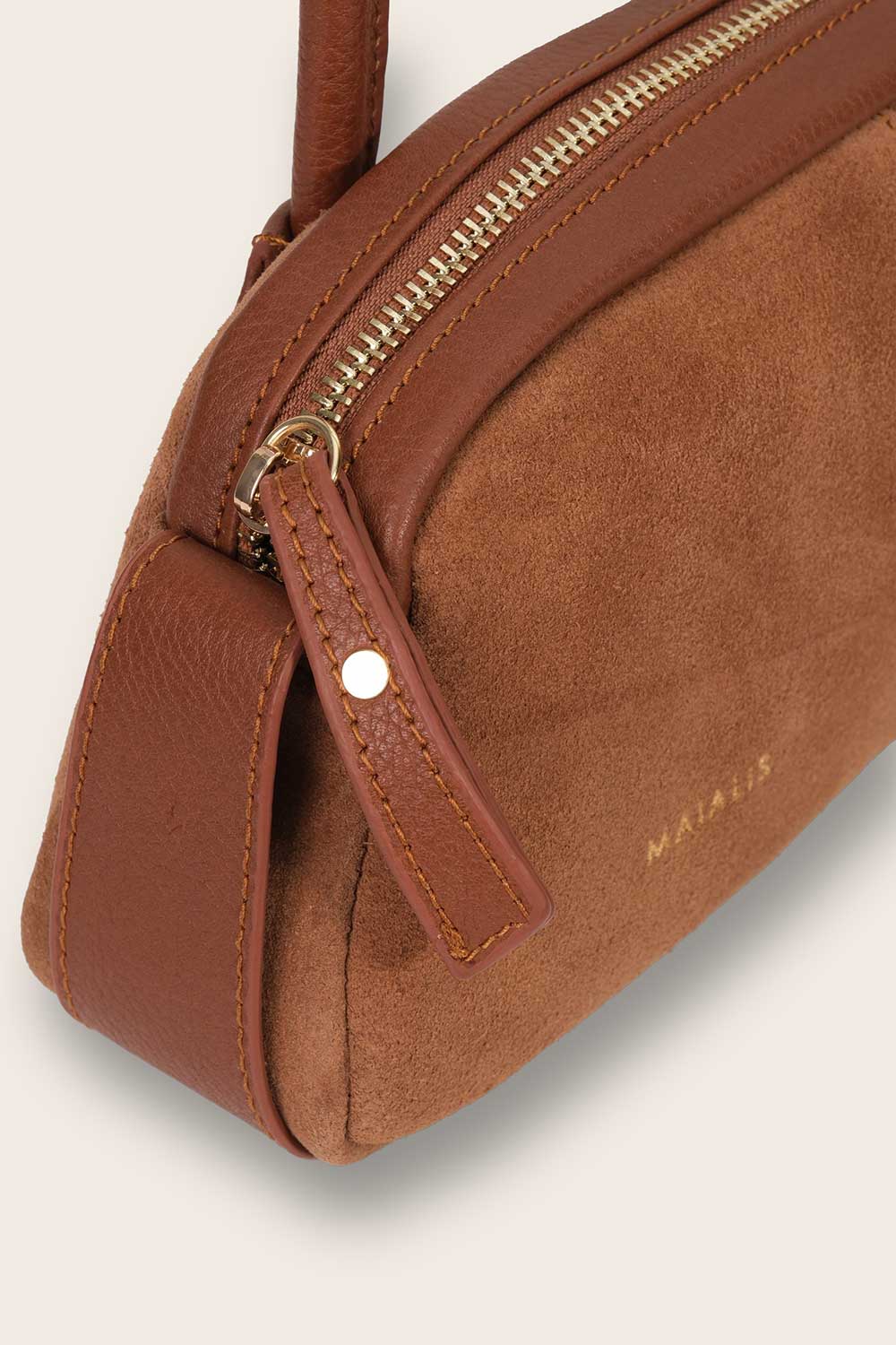 Maialis Design-Stella Camel Suede-Omuz Çantası-3-Milagron.com