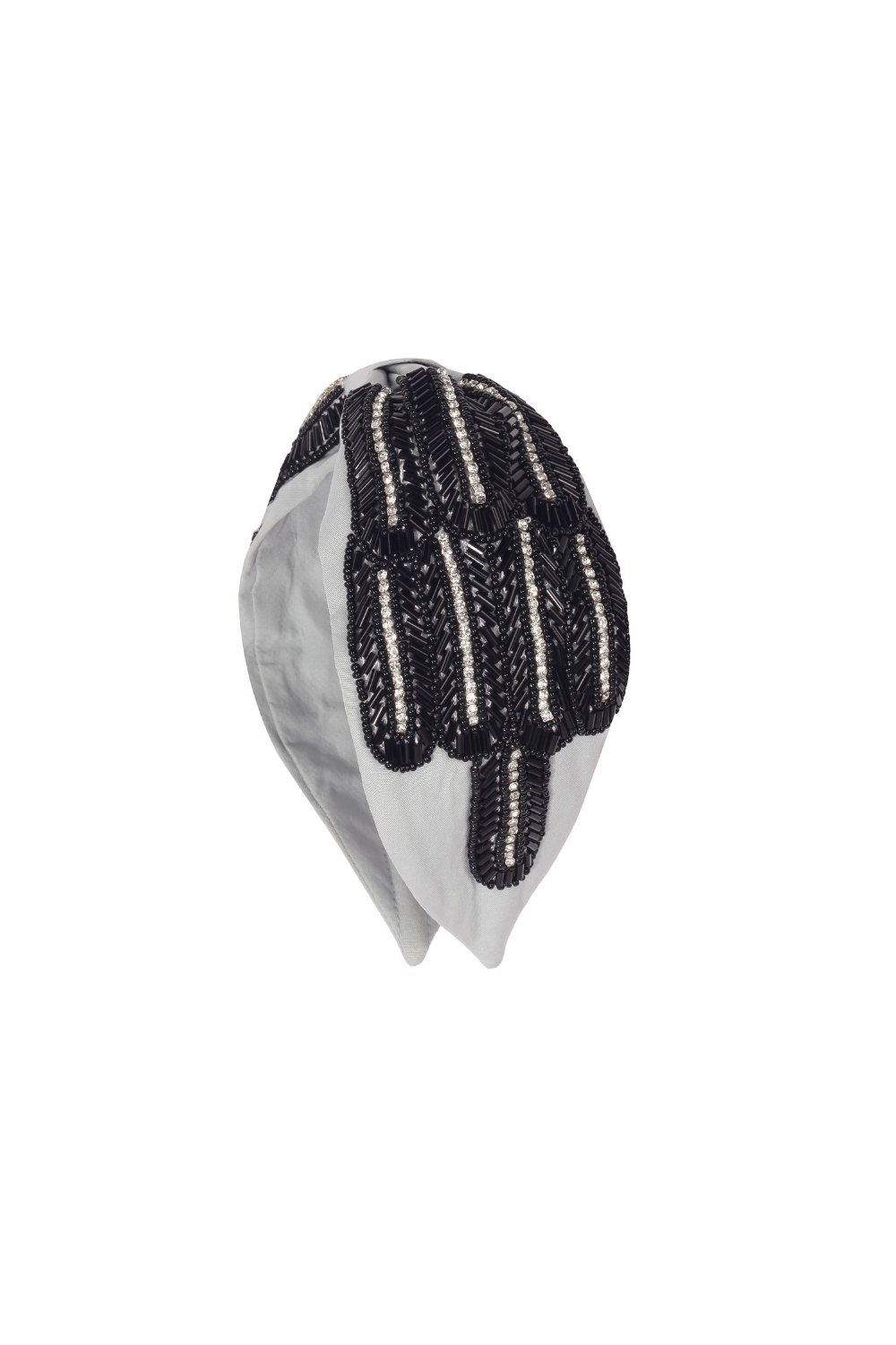 Maisha's-Aura İpek Kumaş Üzerine Özel Tasarım İşlemeli Taç-Saç Aksesuarı-1-Milagron.com