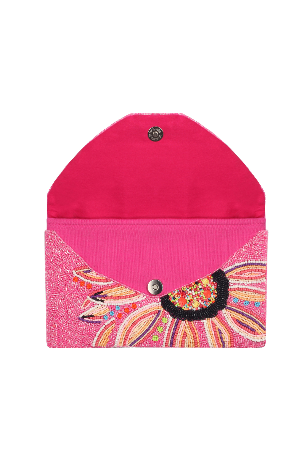 Maisha's-Fleur İşlemeli Özel Tasarım Clutch Çanta-El Çantası-4-Milagron.com