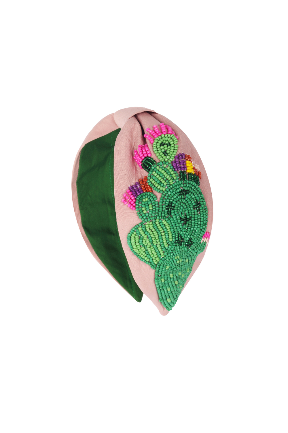 Maisha's-Jade İ̇pek Kumaş Üzerine Özel Tasarım İşlemeli Taç-Saç Aksesuarı-1-Milagron.com