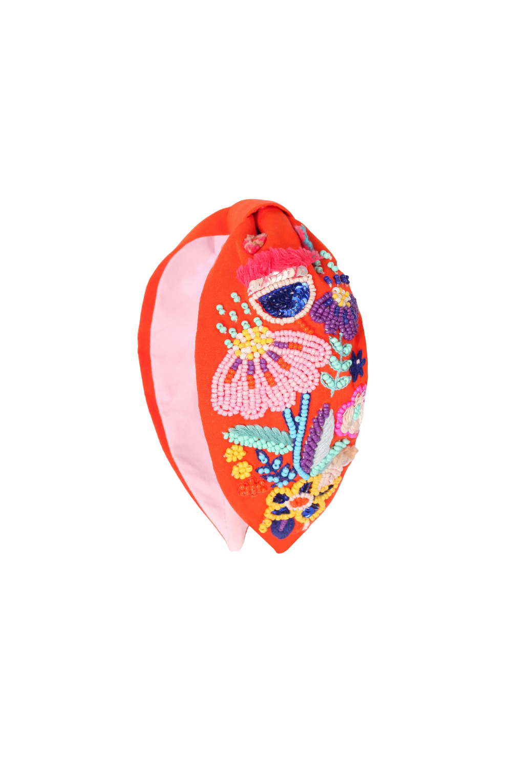 Maisha's-Küba İpek Kumaş Üzerine Özel Tasarım İşlemeli Taç-Saç Aksesuarı-1-Milagron.com