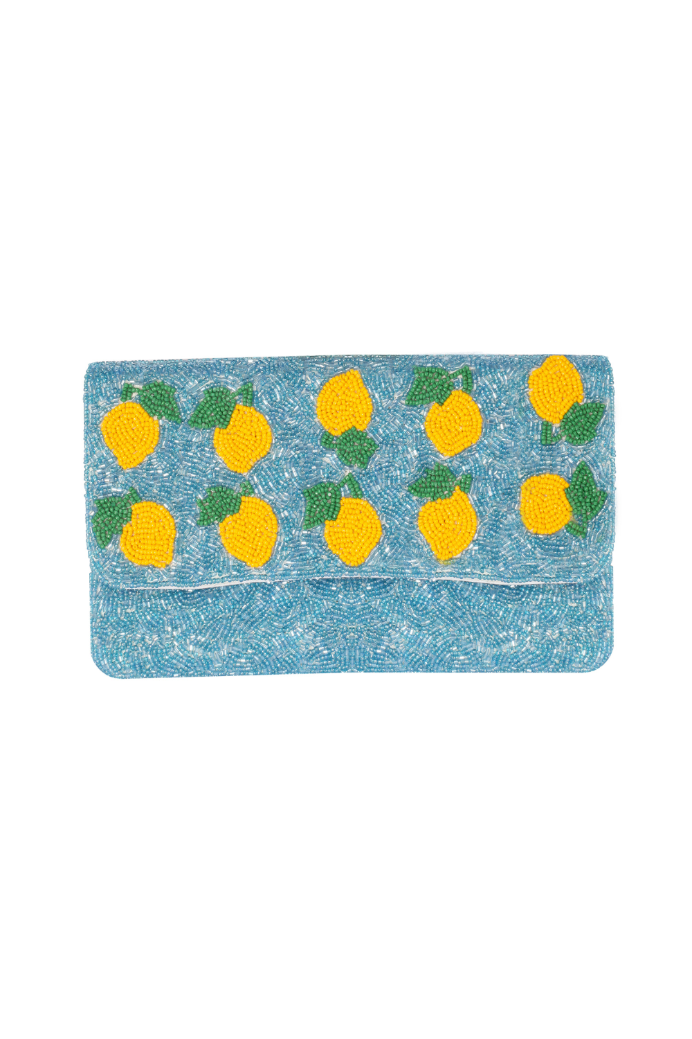 Maisha's-Lemoncello İşlemeli Özel Tasarım Clutch Çanta-El Çantası-1-Milagron.com