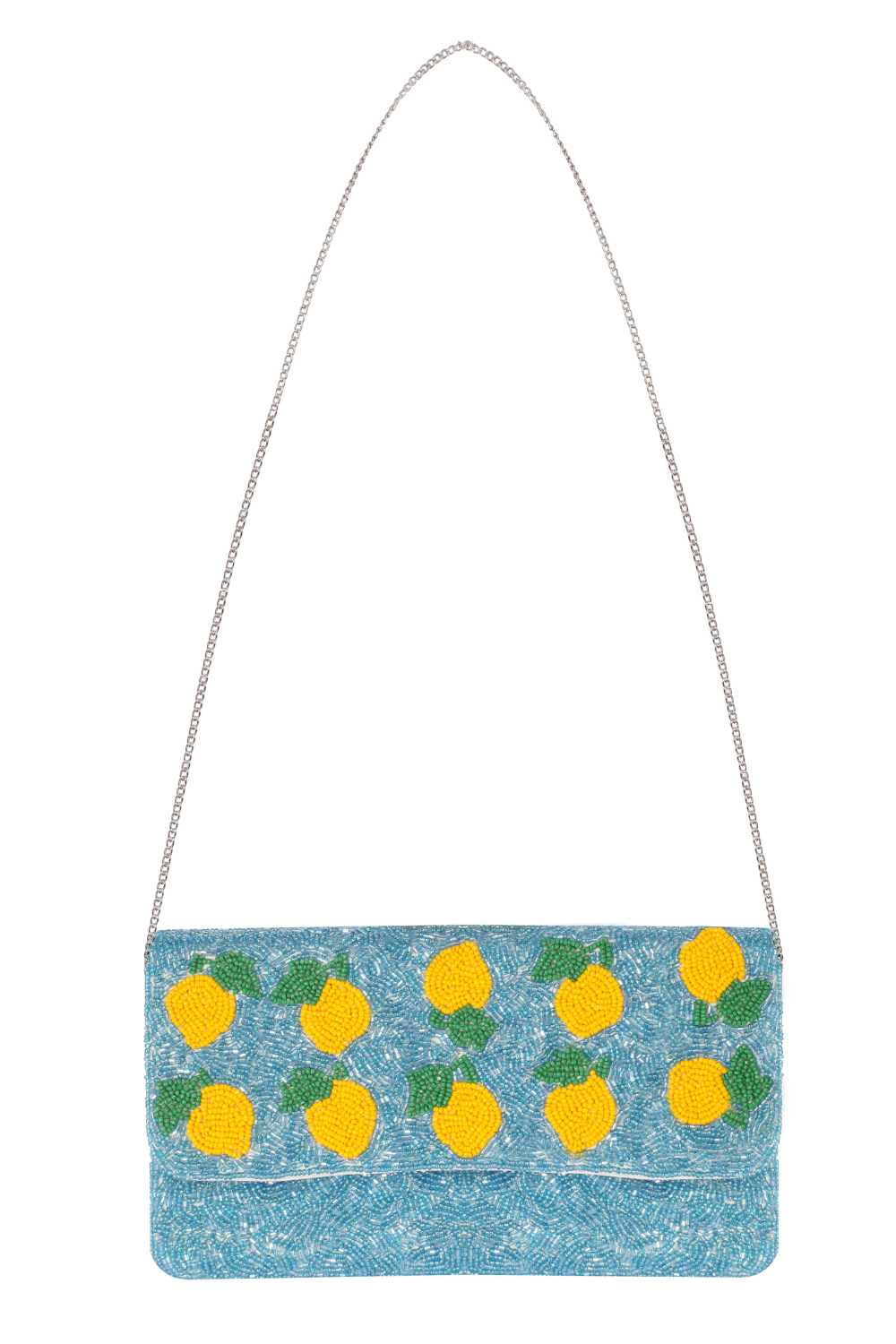 Maisha's-Lemoncello İşlemeli Özel Tasarım Clutch Çanta-El Çantası-3-Milagron.com
