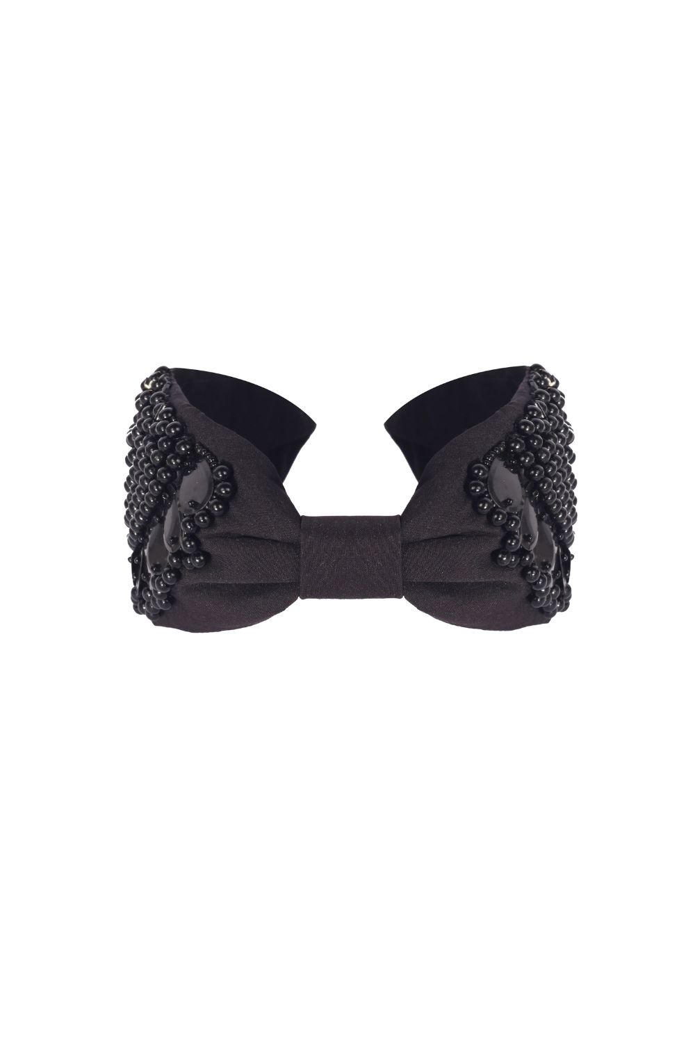 Maisha's-Sharm İ̇pek Kumaş Üzerine Özel Tasarım İşlemeli Taç-Saç Aksesuarı-2-Milagron.com