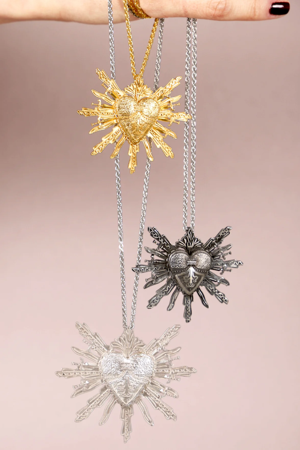 Maison Lygos-Ex-voto Kalp Kolye-Kolye-3-Milagron.com