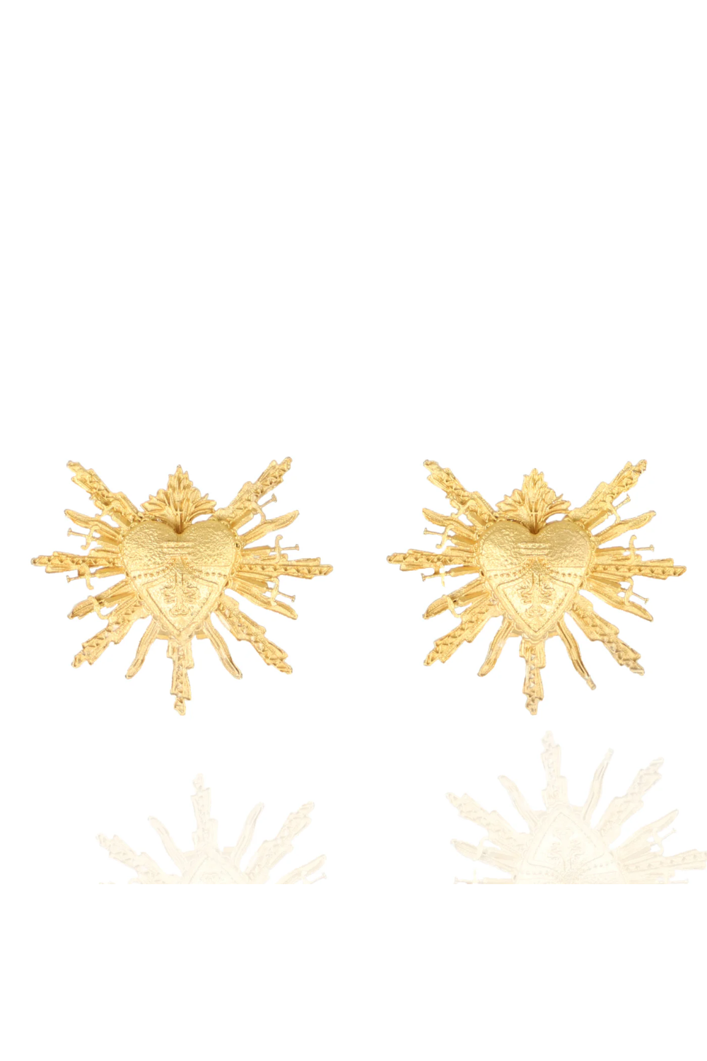 Maison Lygos-Ex-voto Kalp Küpe-Küpe-1-Milagron.com