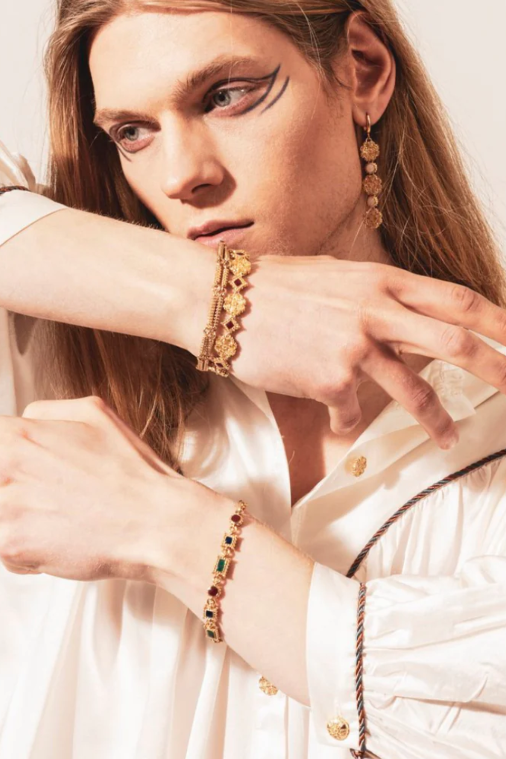 Maison Lygos-Galla Placidia Kare Bileklik-Bileklik-3-Milagron.com