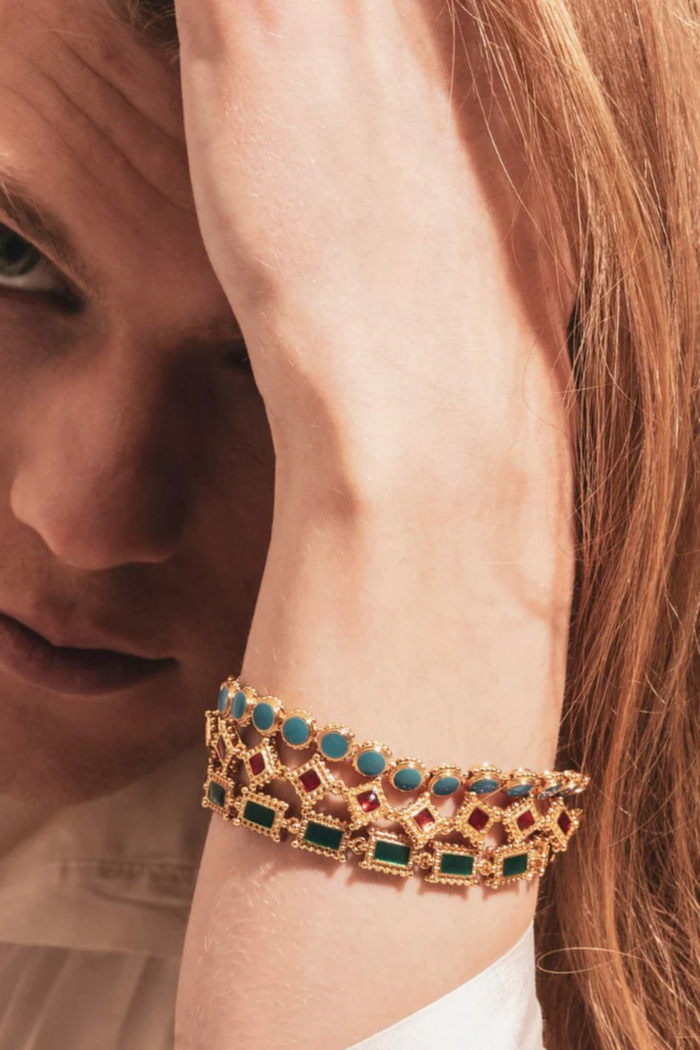 Maison Lygos-Ravenna Dikdörtgen Bileklik-Bileklik-5-Milagron.com