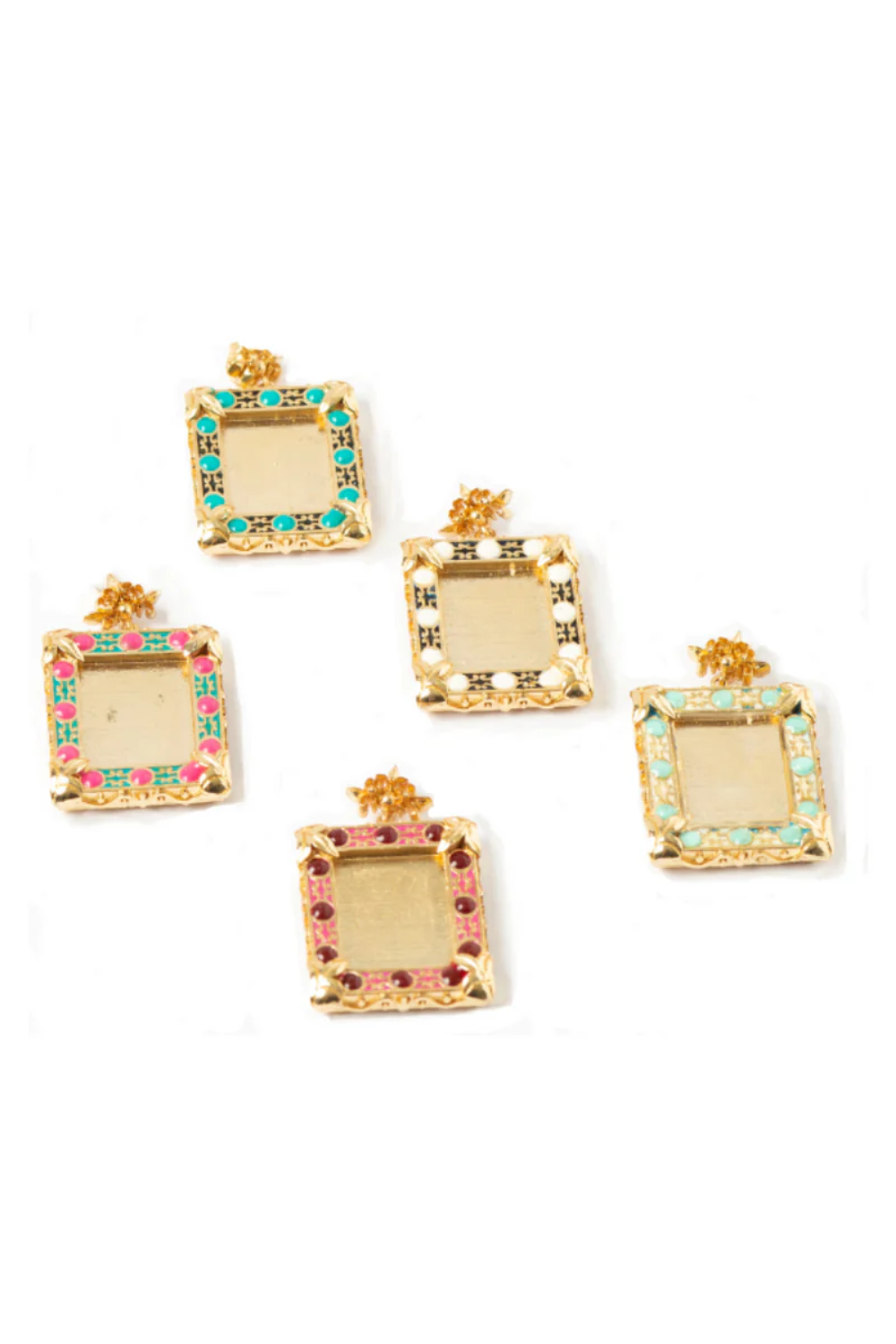 Maison Lygos-Sophia Dikdörtgen Madalyon-Kolye-1-Milagron.com