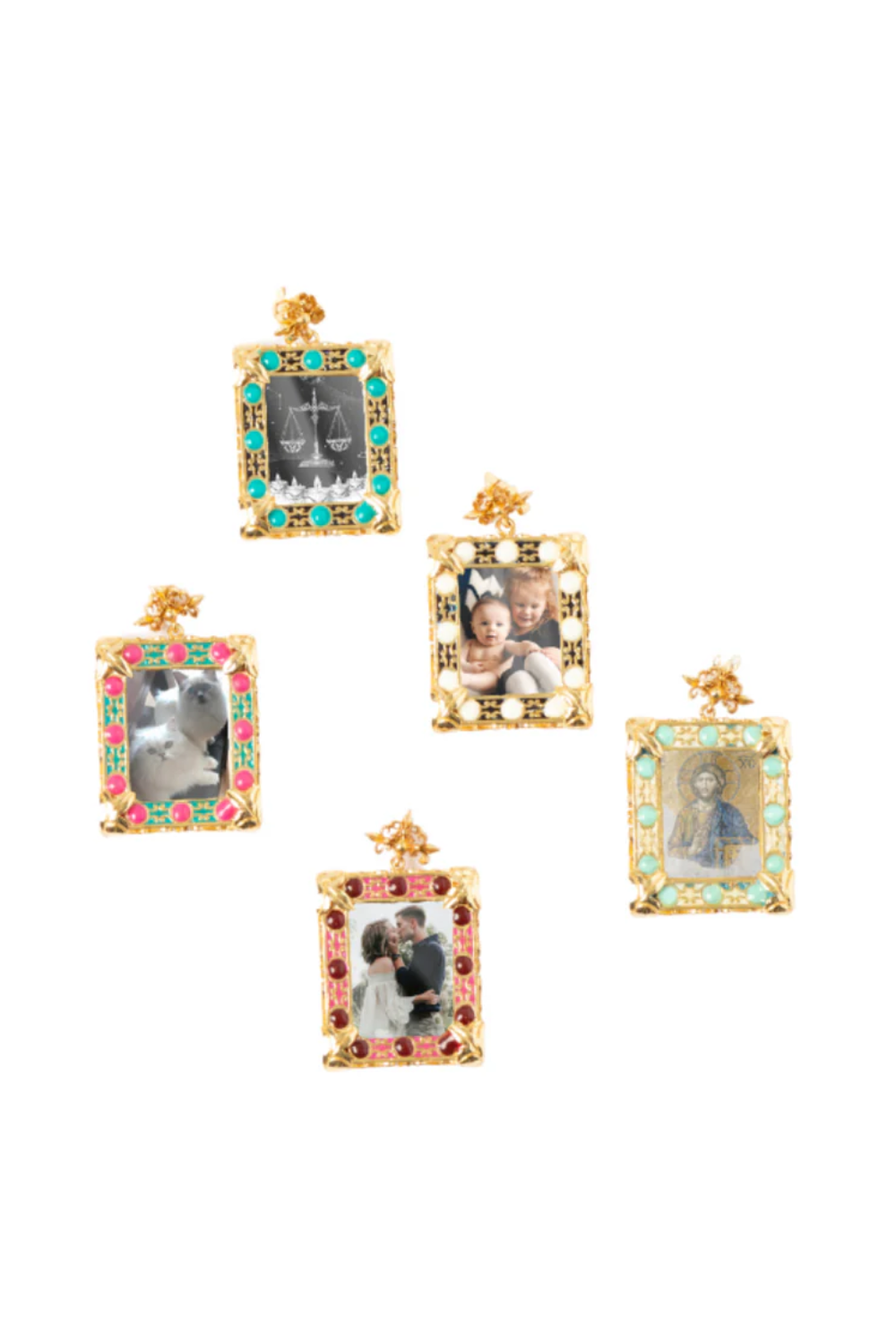 Maison Lygos-Sophia Dikdörtgen Madalyon-Kolye-2-Milagron.com