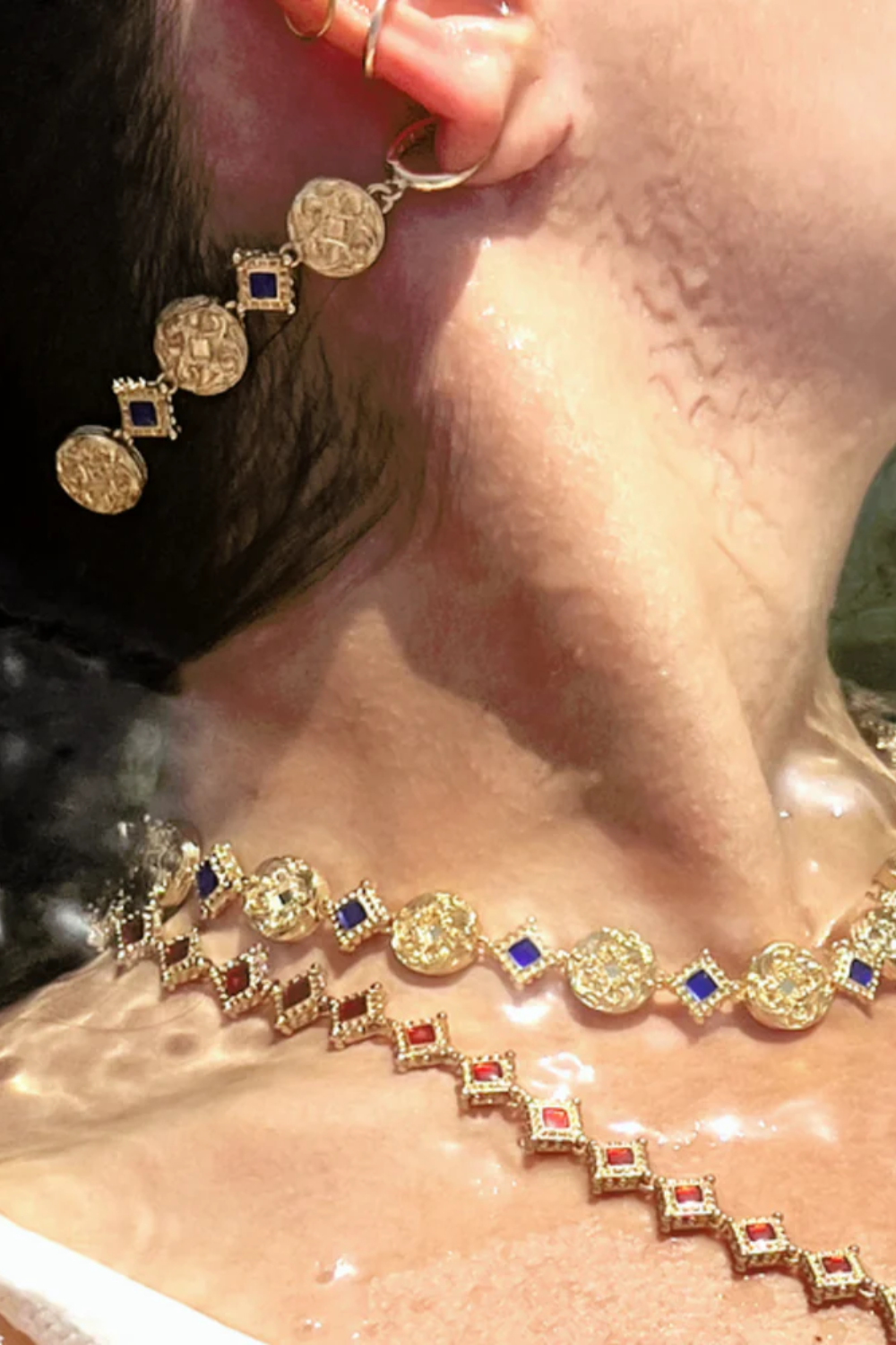 Maison Lygos-Theodora Kare Küpe-Küpe-3-Milagron.com